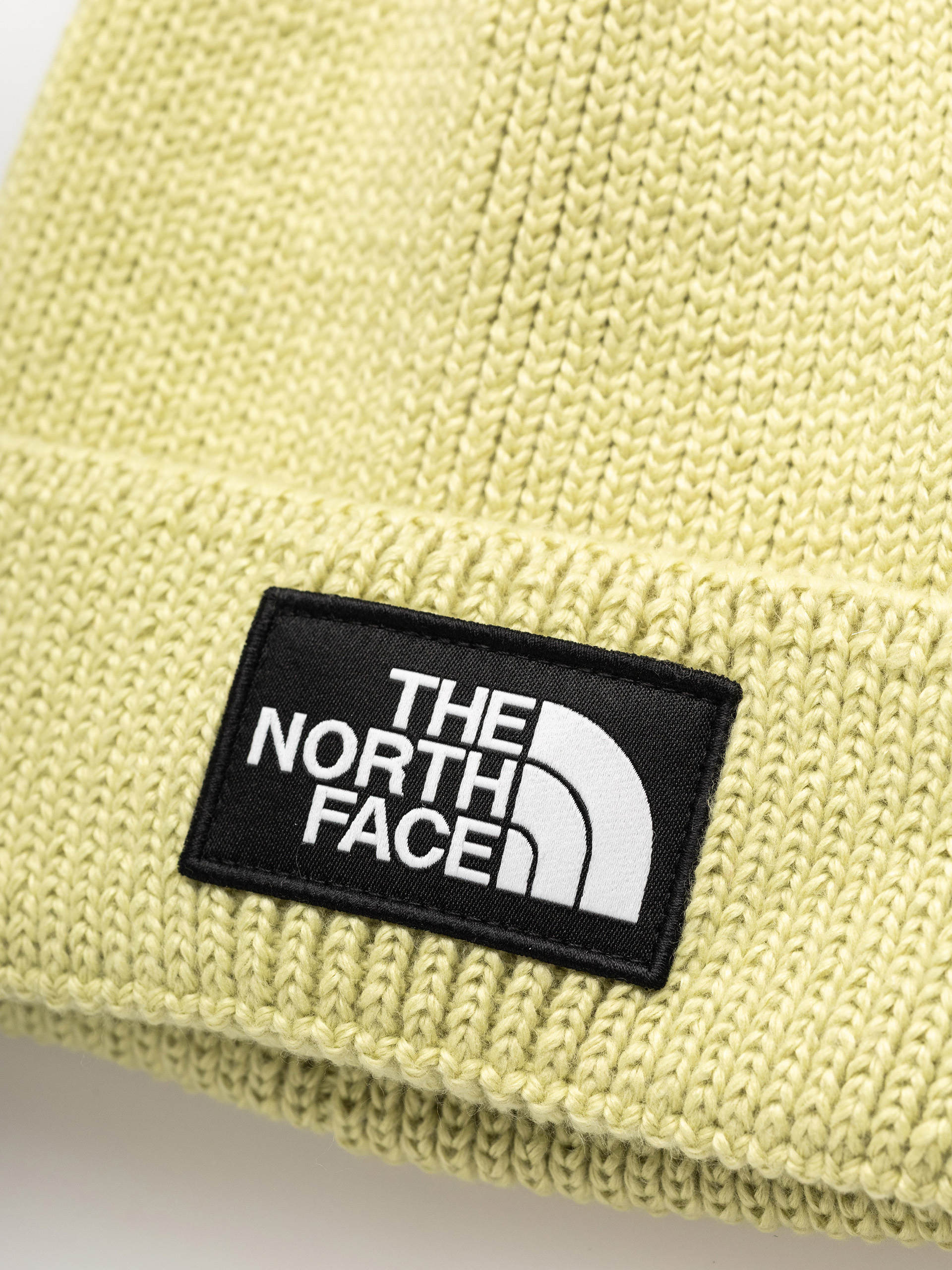 The North Face Tnf Logo Box Cuffed Beanie (pear)
