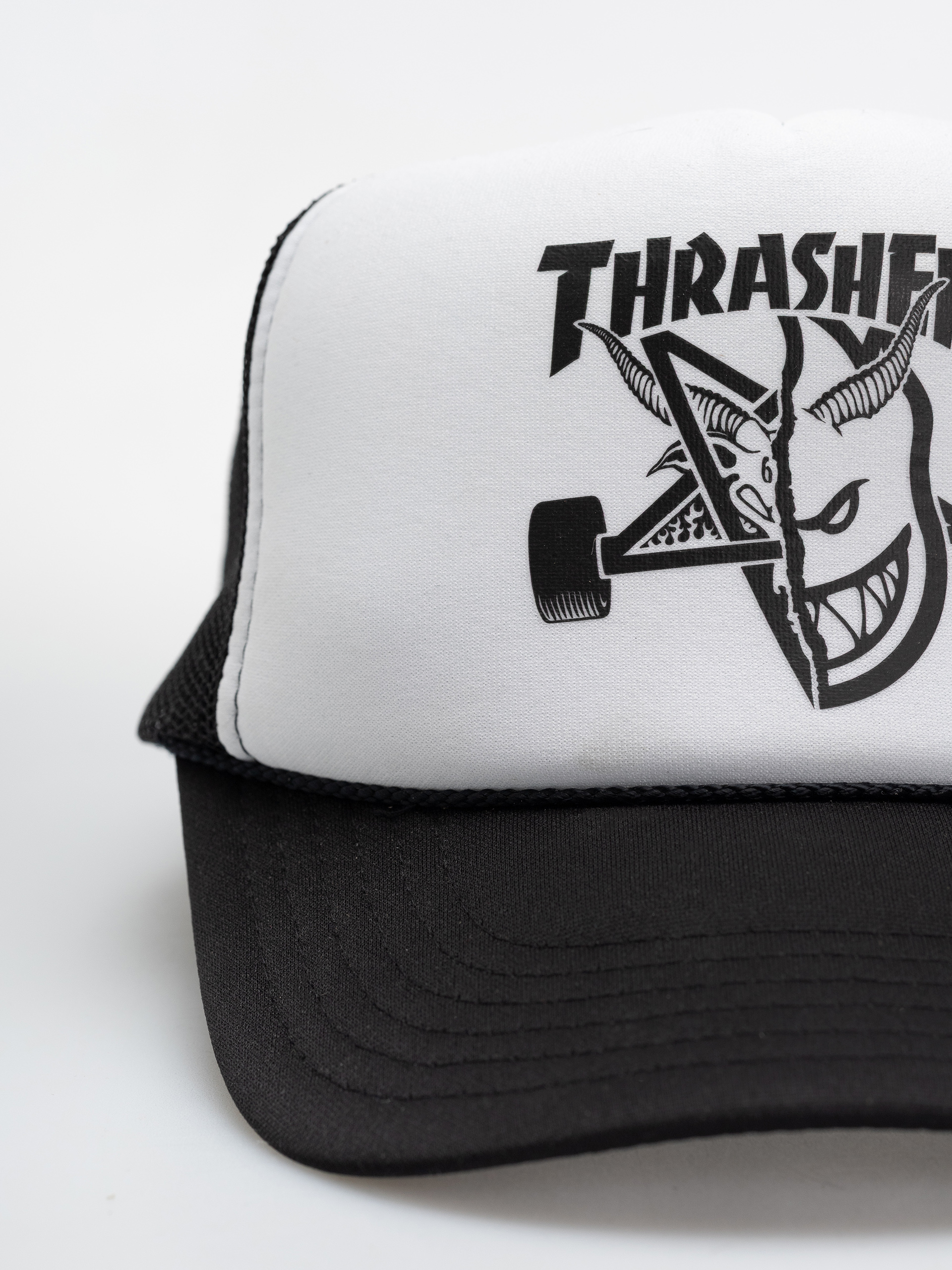 Thrasher x Spitfire Thrash & Burn Cap (black/white/black)