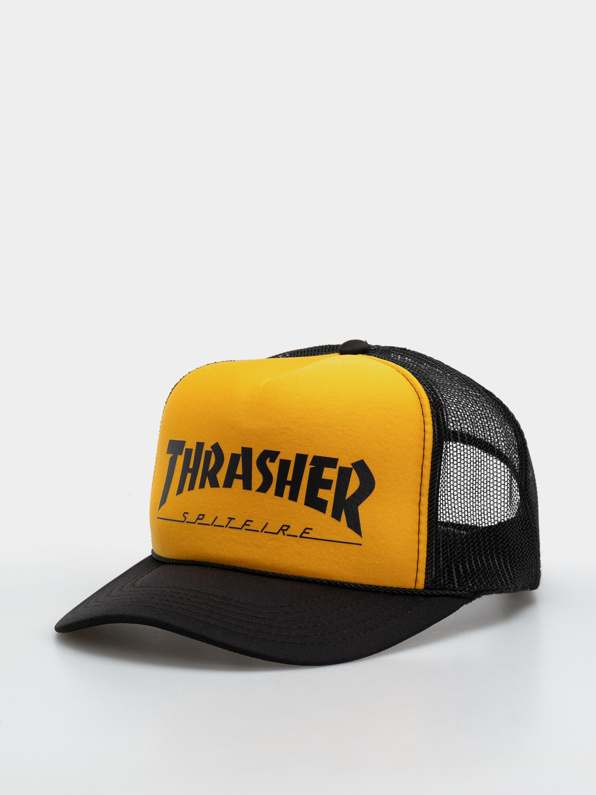 Thrasher x Spitfire Cap (black/gold/black)