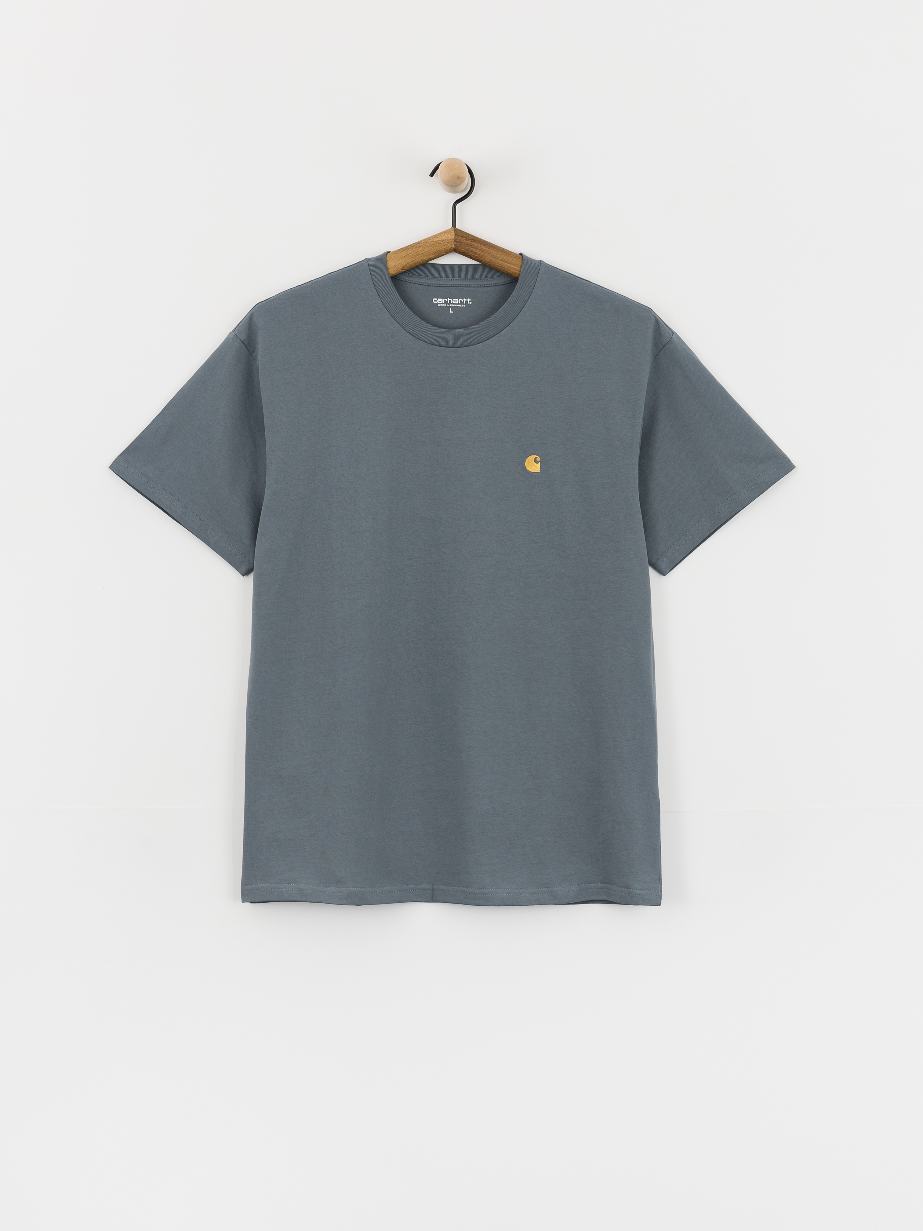 Carhartt WIP T-Shirt Chase (cozy blue/gold)