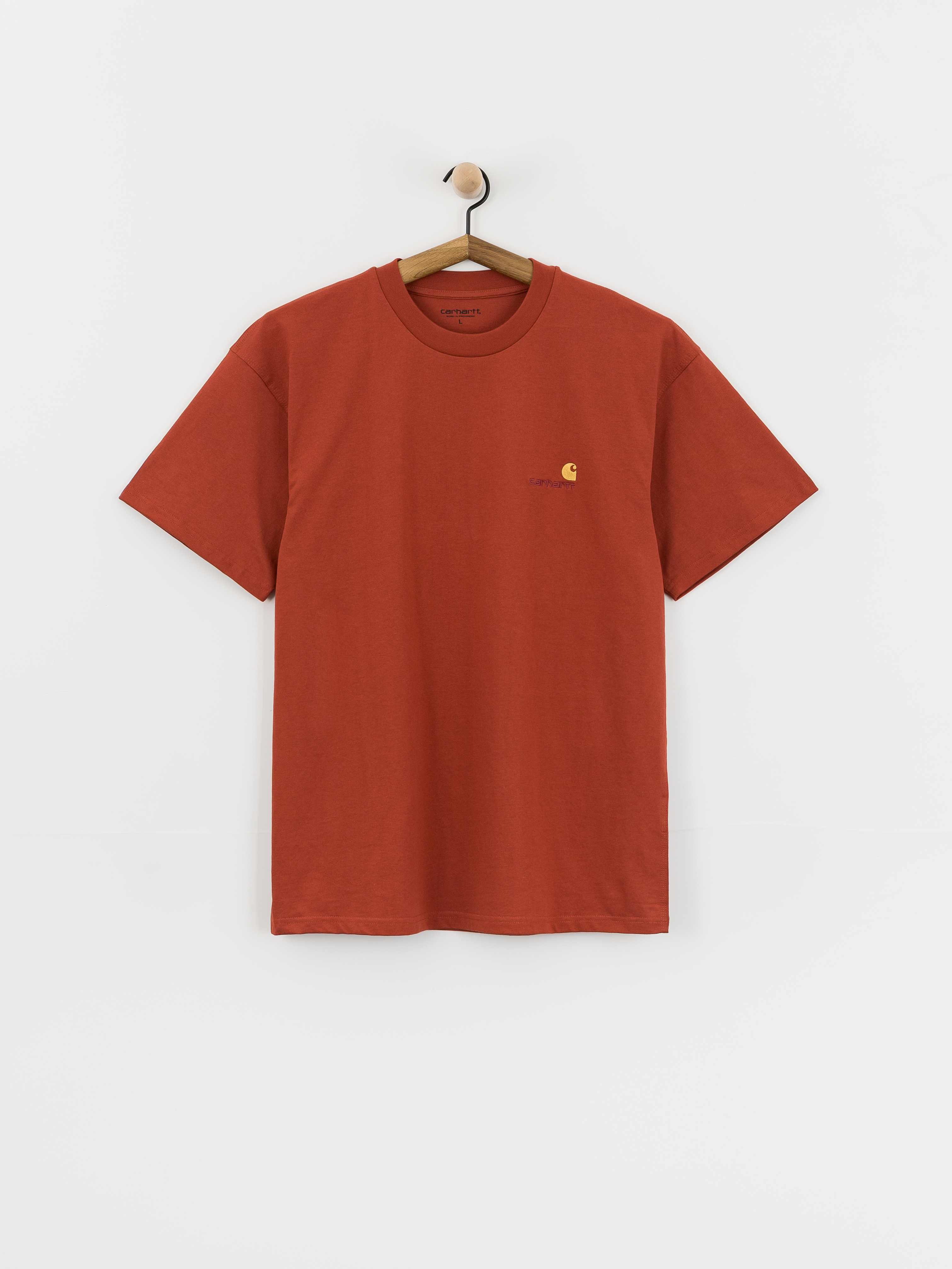 Carhartt WIP T-Shirt American Script (oxide red)