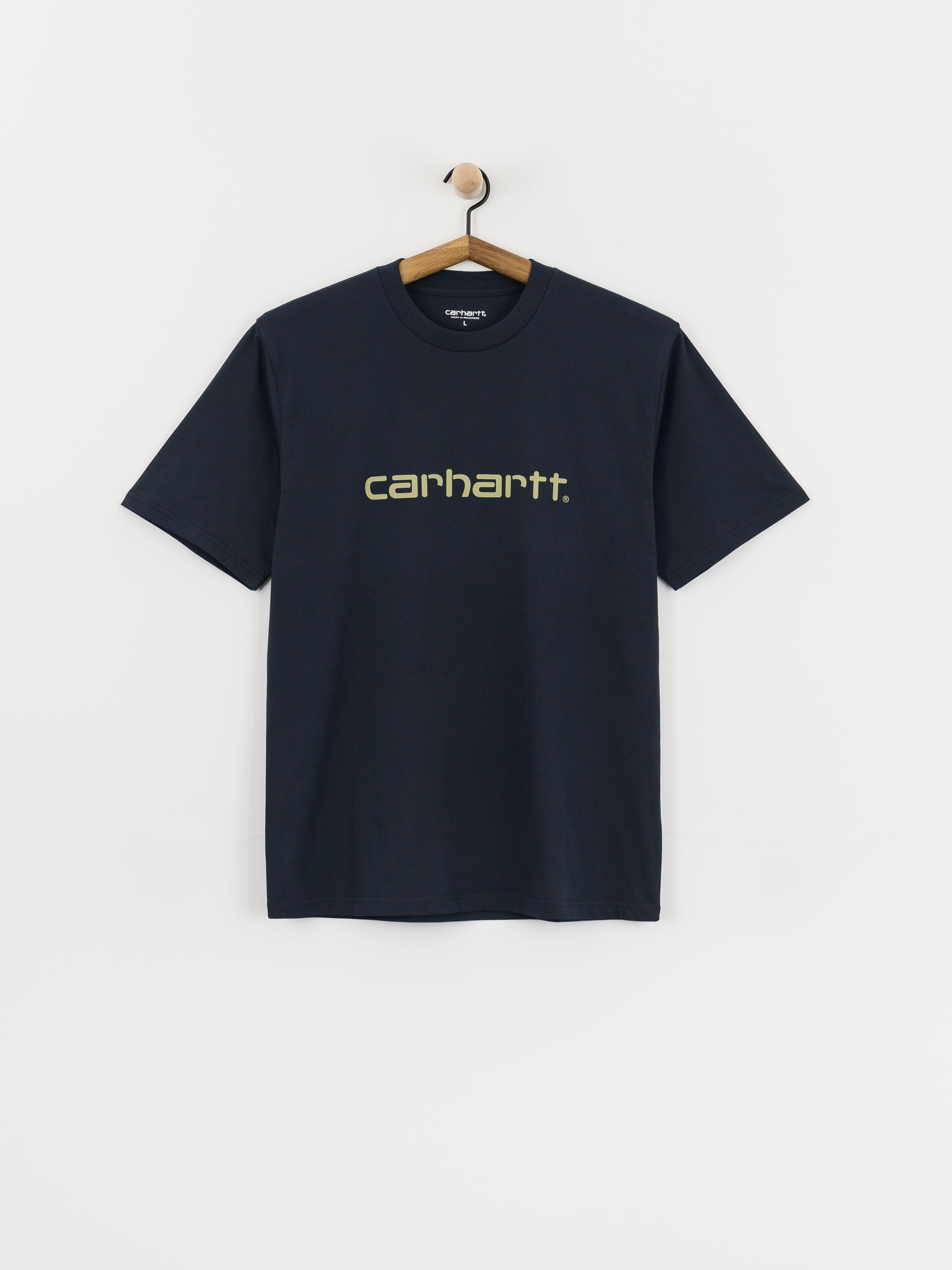 Carhartt WIP T-Shirt Script (deep night/gentle green)