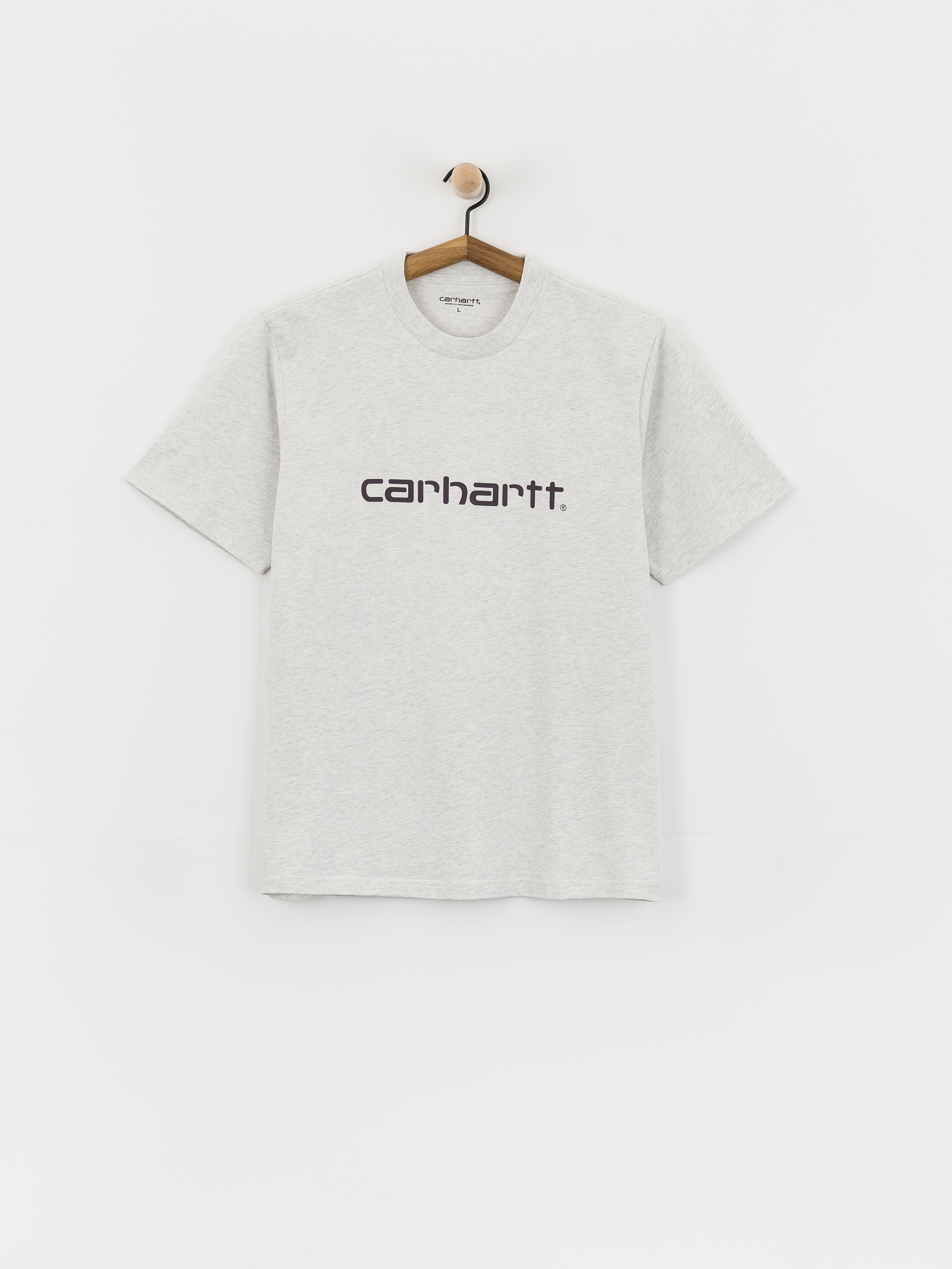 Carhartt WIP T-Shirt Script (ash heather/cozy purple)