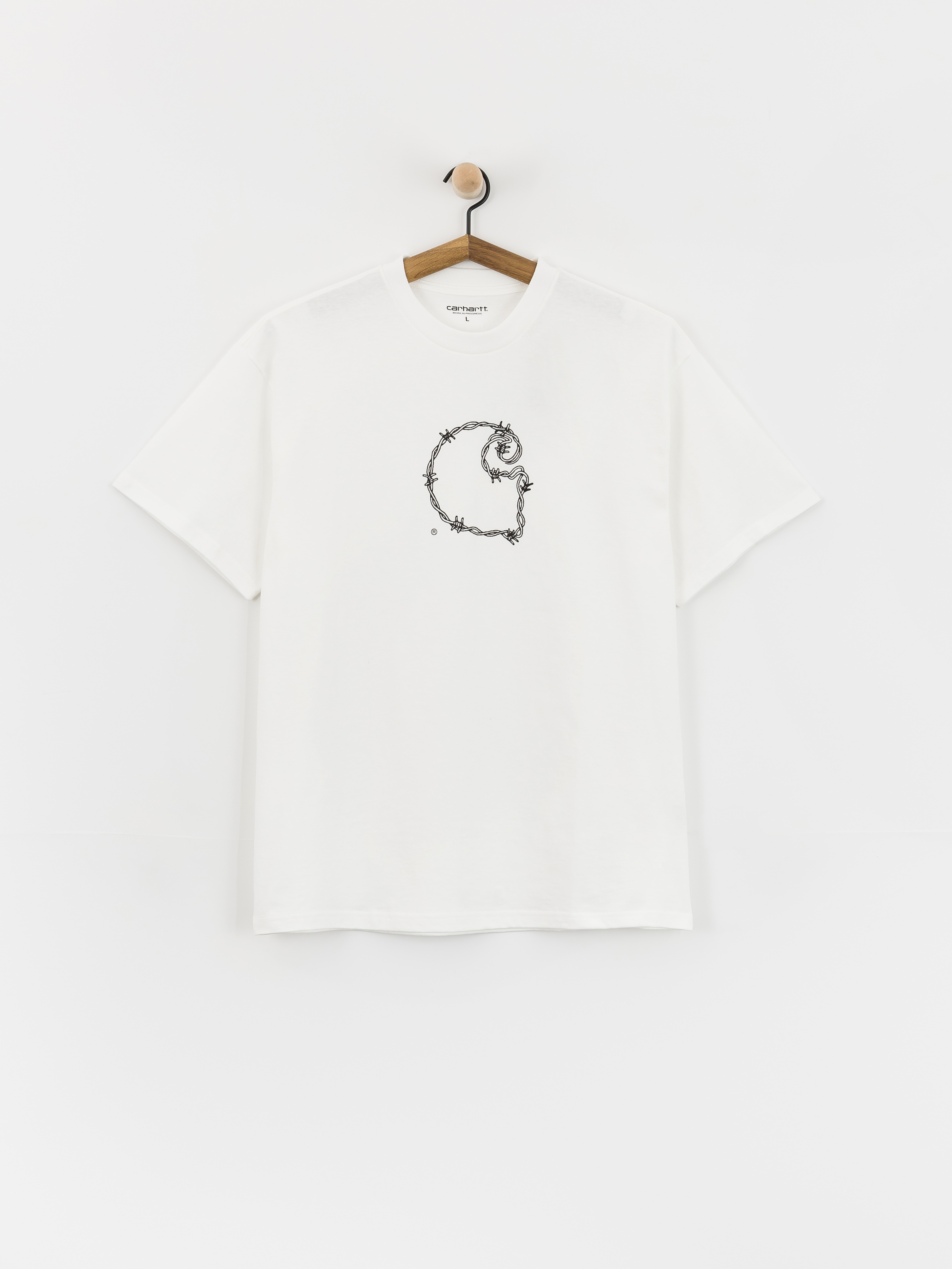 Carhartt WIP T-Shirt Barbwire C (white)