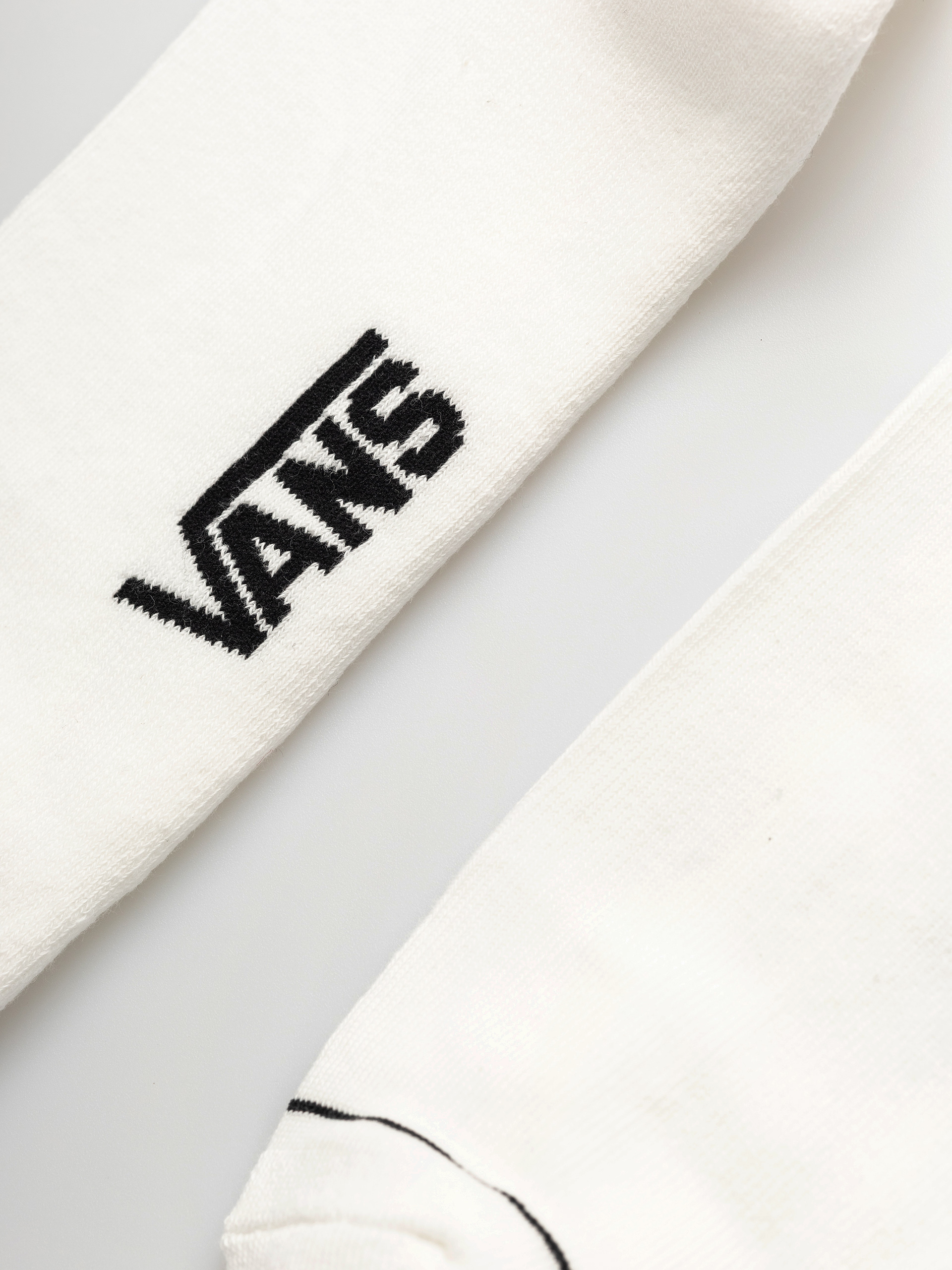 Vans Peek A Check Half Crew Socks (white/black)