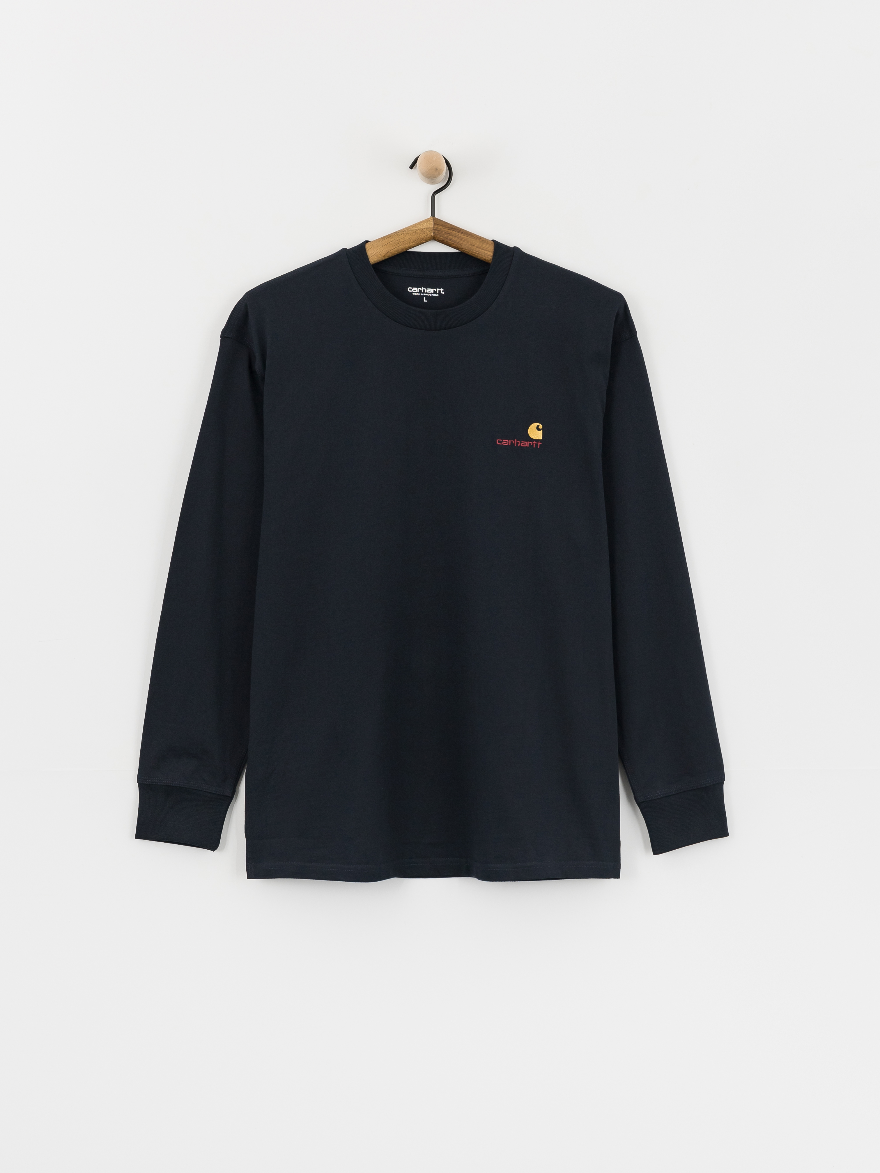 Carhartt WIP Longsleeve American Script (deep night)