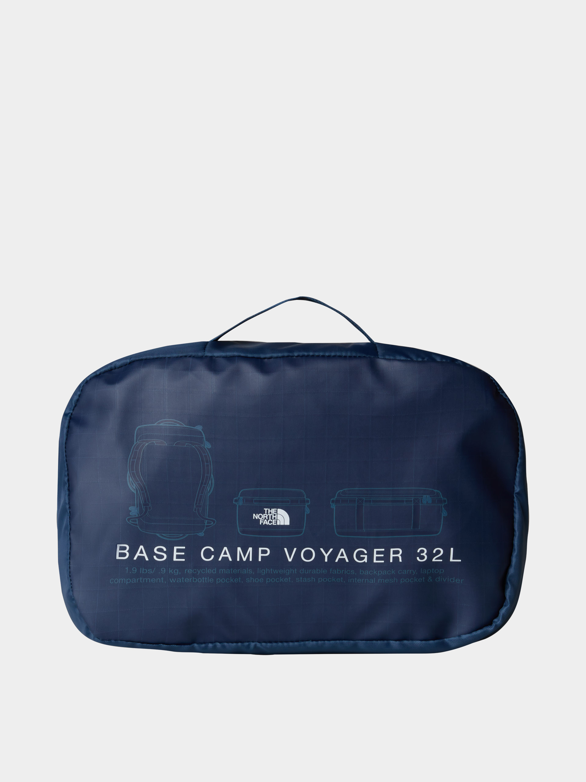 The North Face Tasche Base Camp Voyager Duffel 32L (shadyblu/smmtnv)