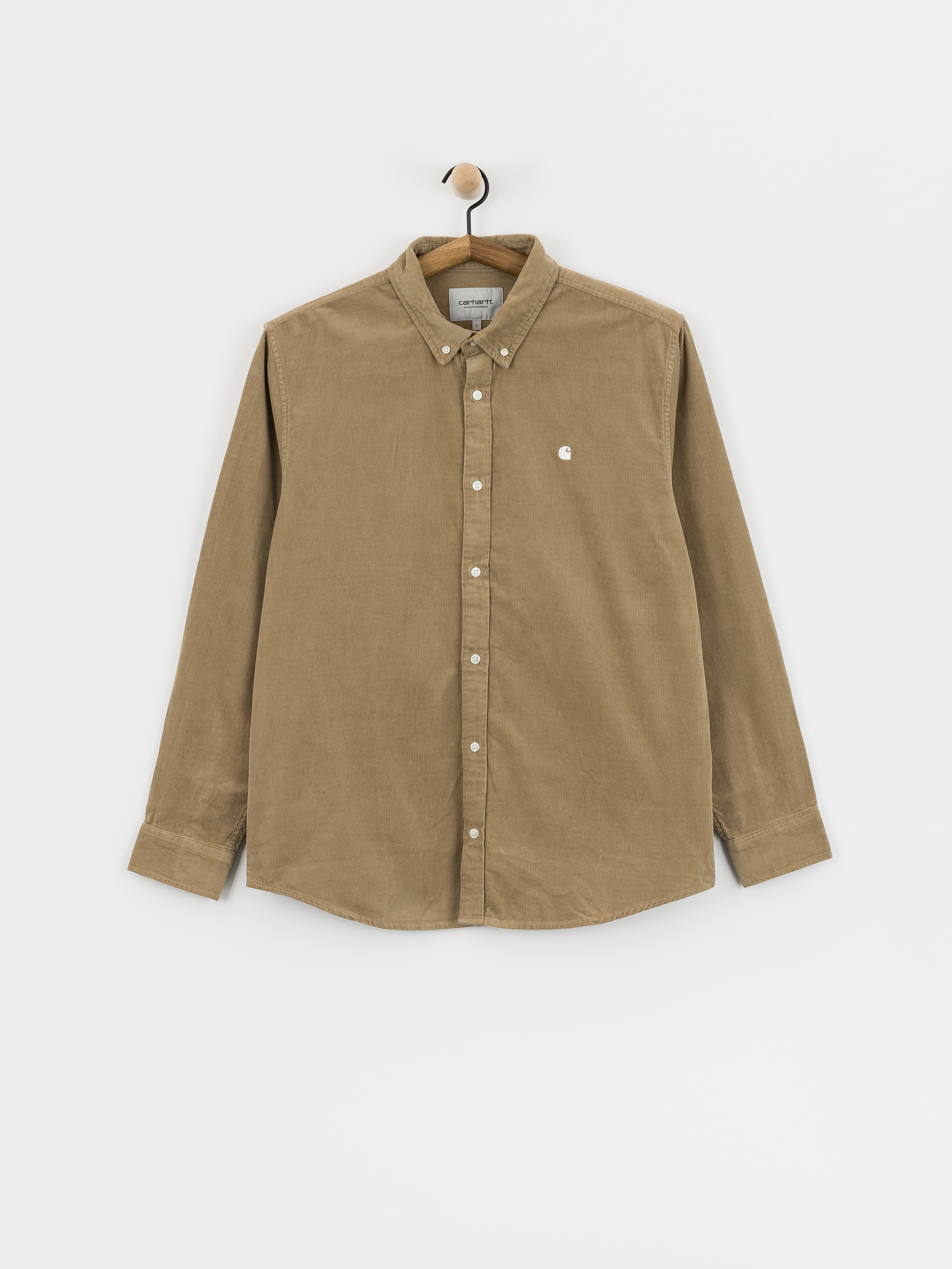Carhartt WIP Hemd Madison Fine Cord (iroko/wax)
