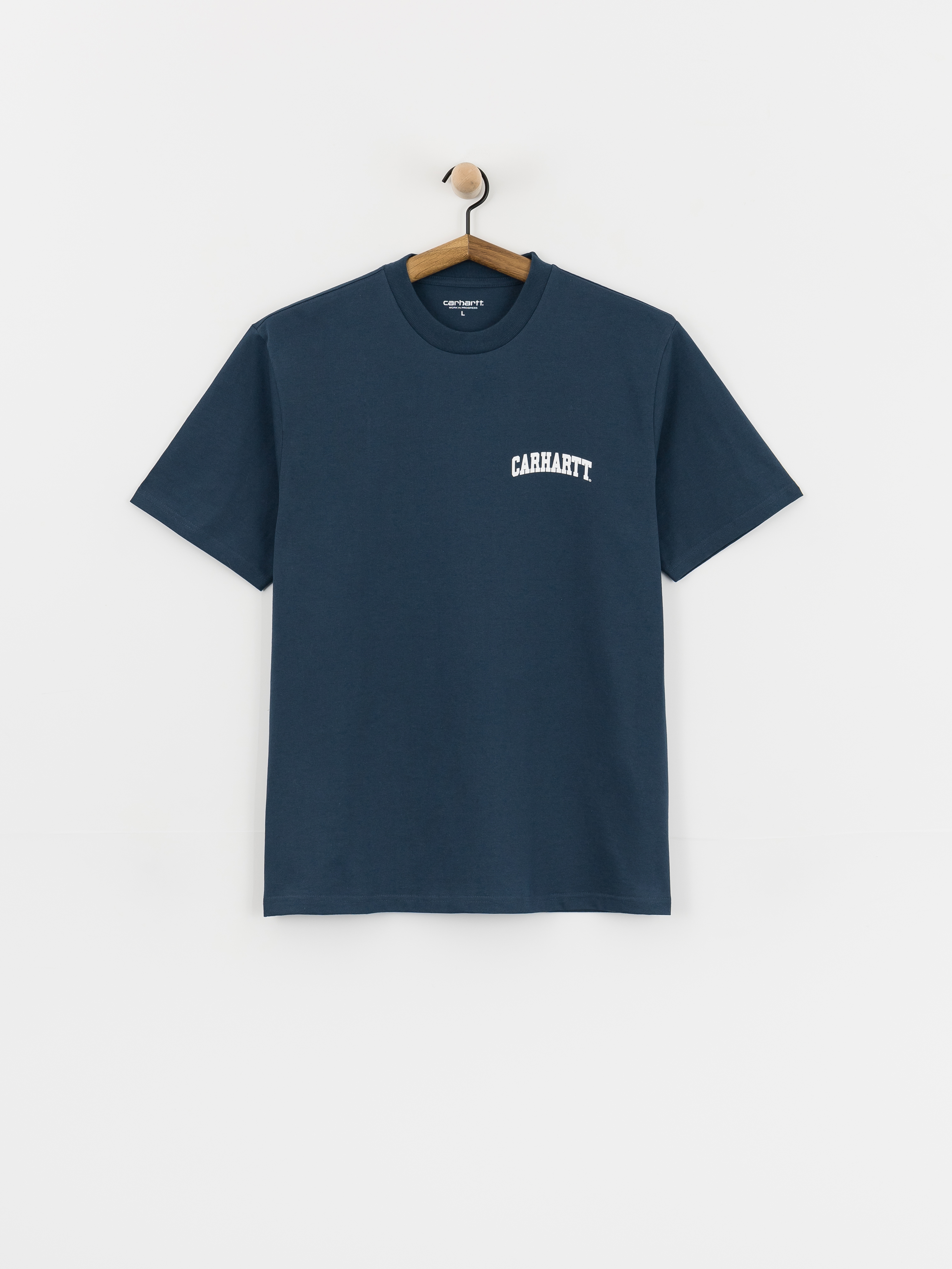 Carhartt WIP T-Shirt University Script (blue river/white)