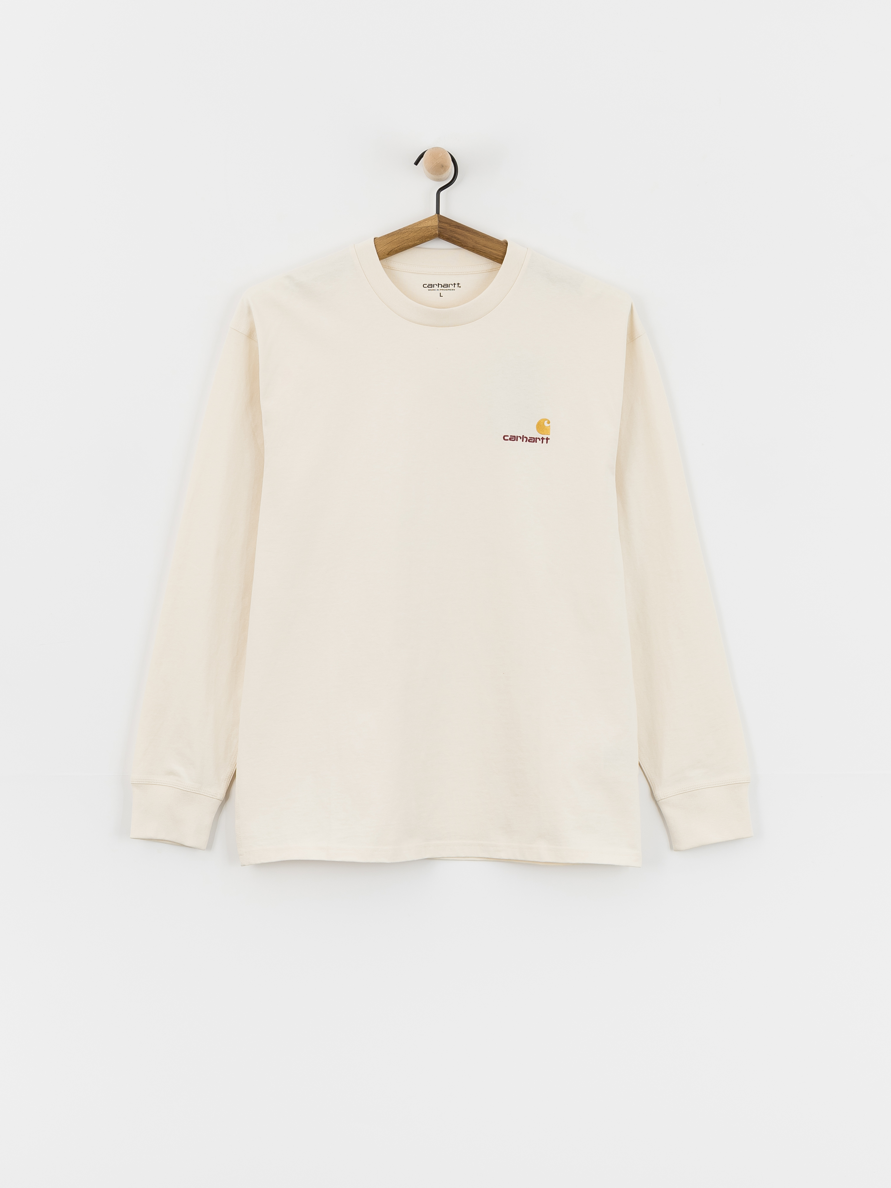 Carhartt WIP Longsleeve American Script (natural)