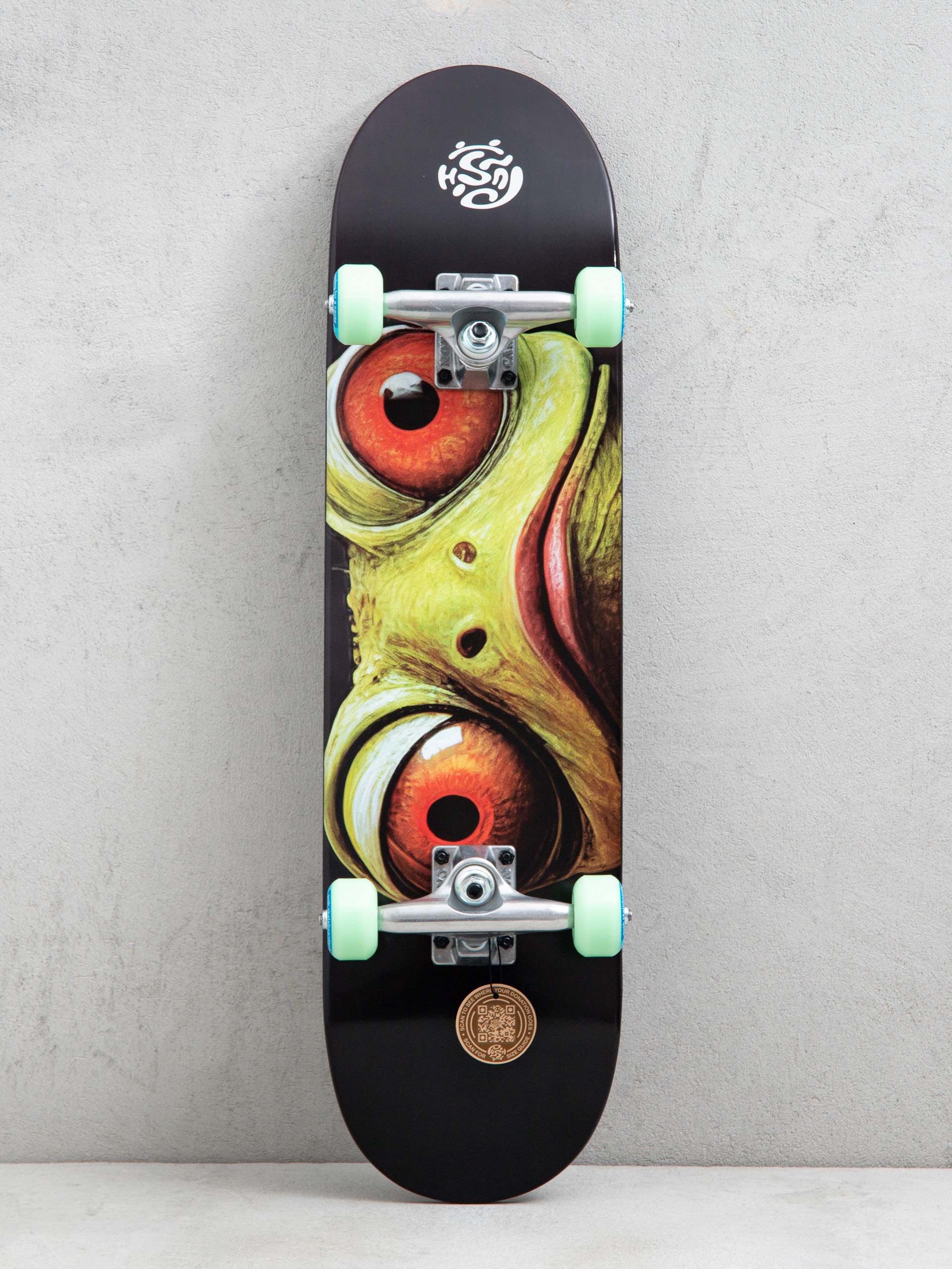 Push Gecko Eyes Skateboard (green)