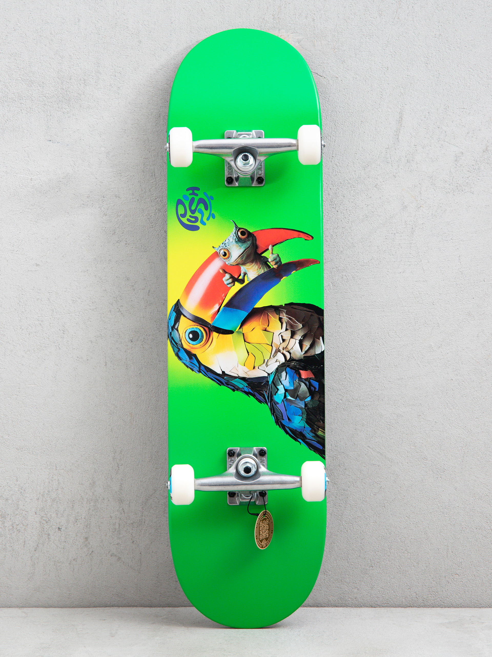 Push Toucan Fade Fp Skateboard (green)