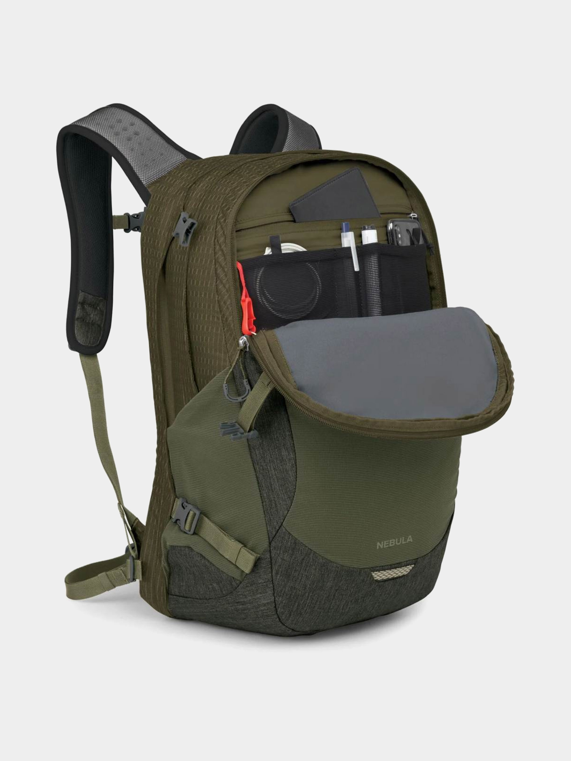 Osprey Backpack Nebula (moss green earl grey heather)