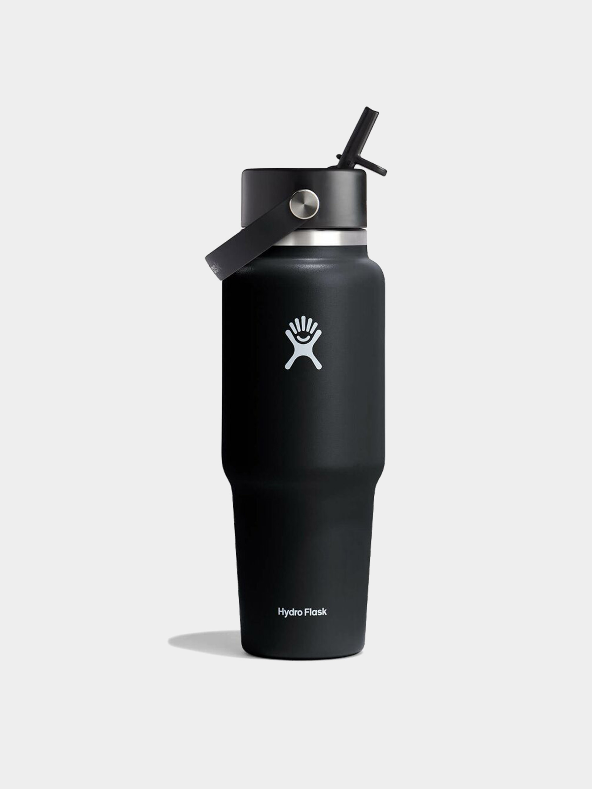 Hydro Flask Bottle Wide Flex Straw Travel 946ml (black)