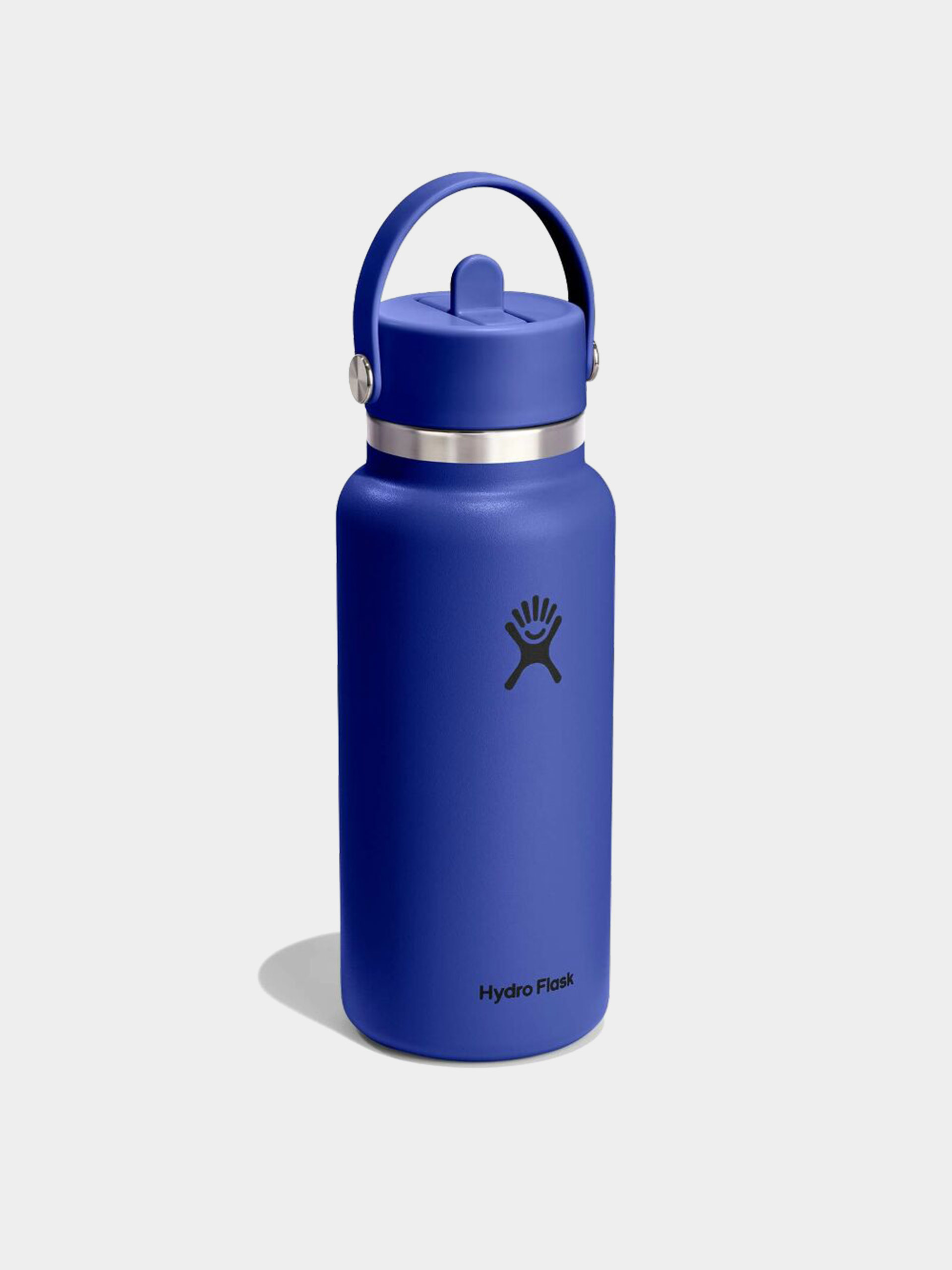 Hydro Flask Bottle Wide Flex Straw Cap 946ml - blue (capri blue)