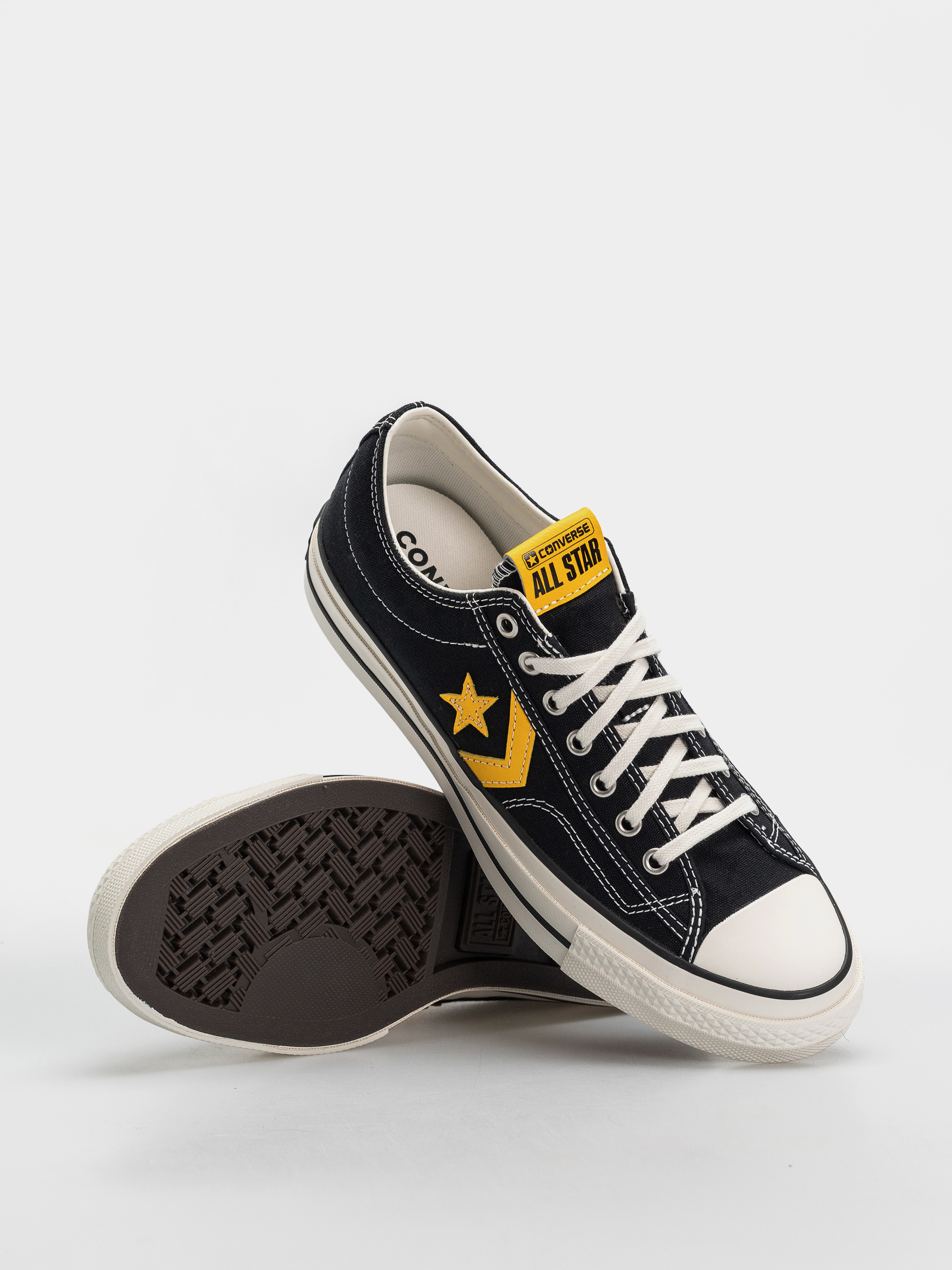 Converse Star Player 76 Ox Chucks - yellow, black (black/gold palm)