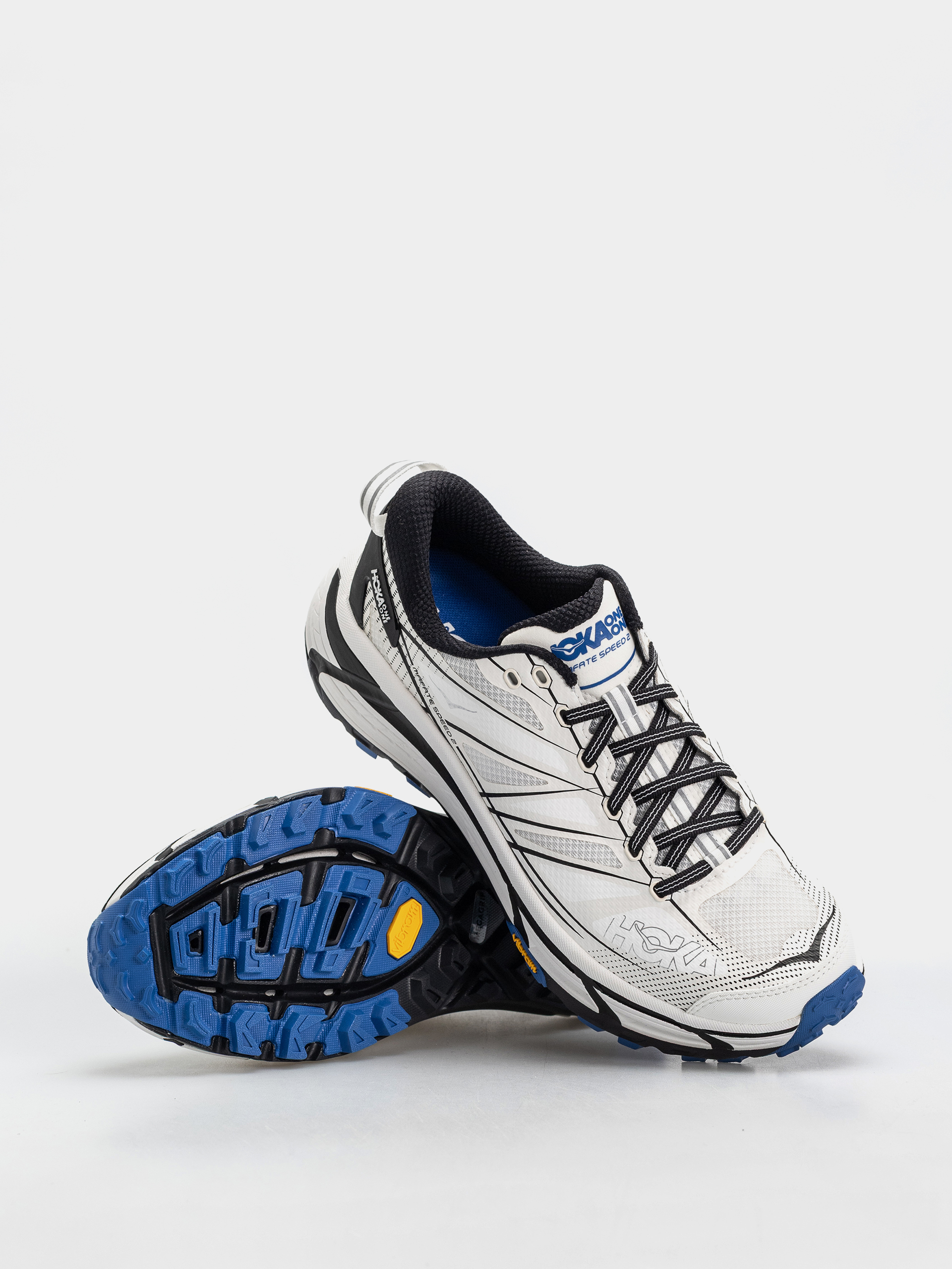 Hoka Mafate Speed 2 Schuhe (white/cobalt blue)