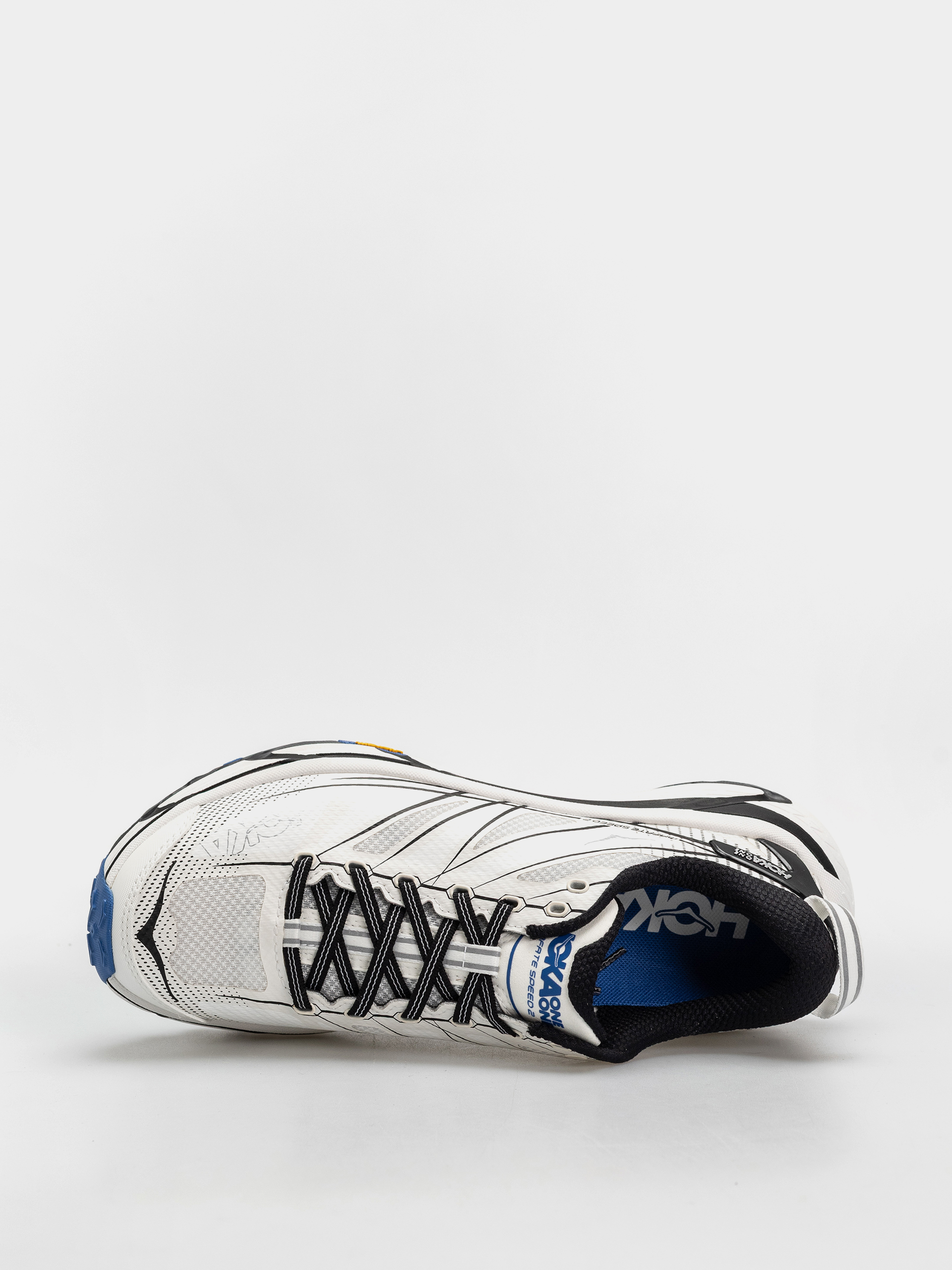 Hoka Mafate Speed 2 Shoes (white/cobalt blue)