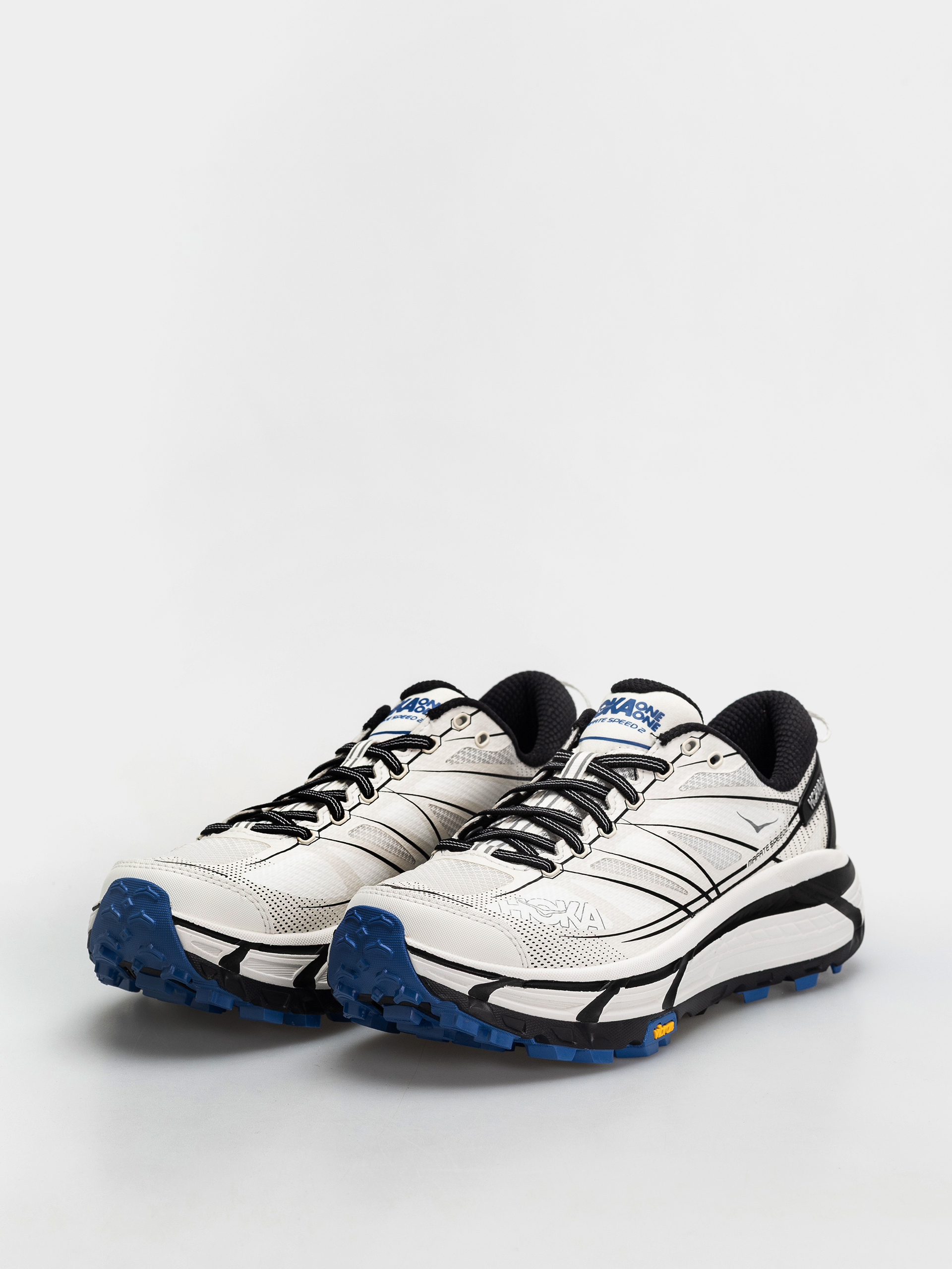 Hoka Mafate Speed 2 Schuhe (white/cobalt blue)