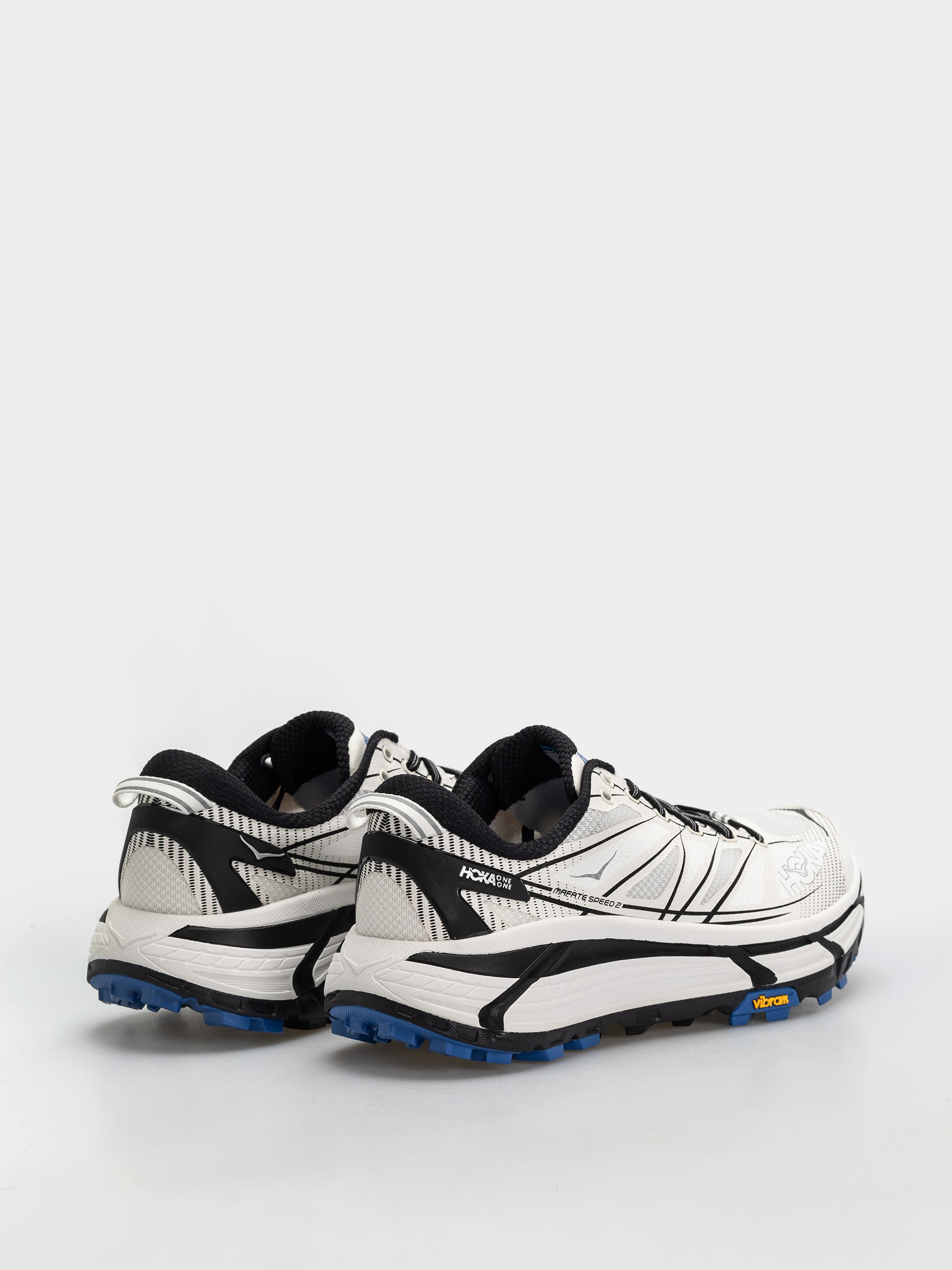Hoka Mafate Speed 2 Shoes (white/cobalt blue)