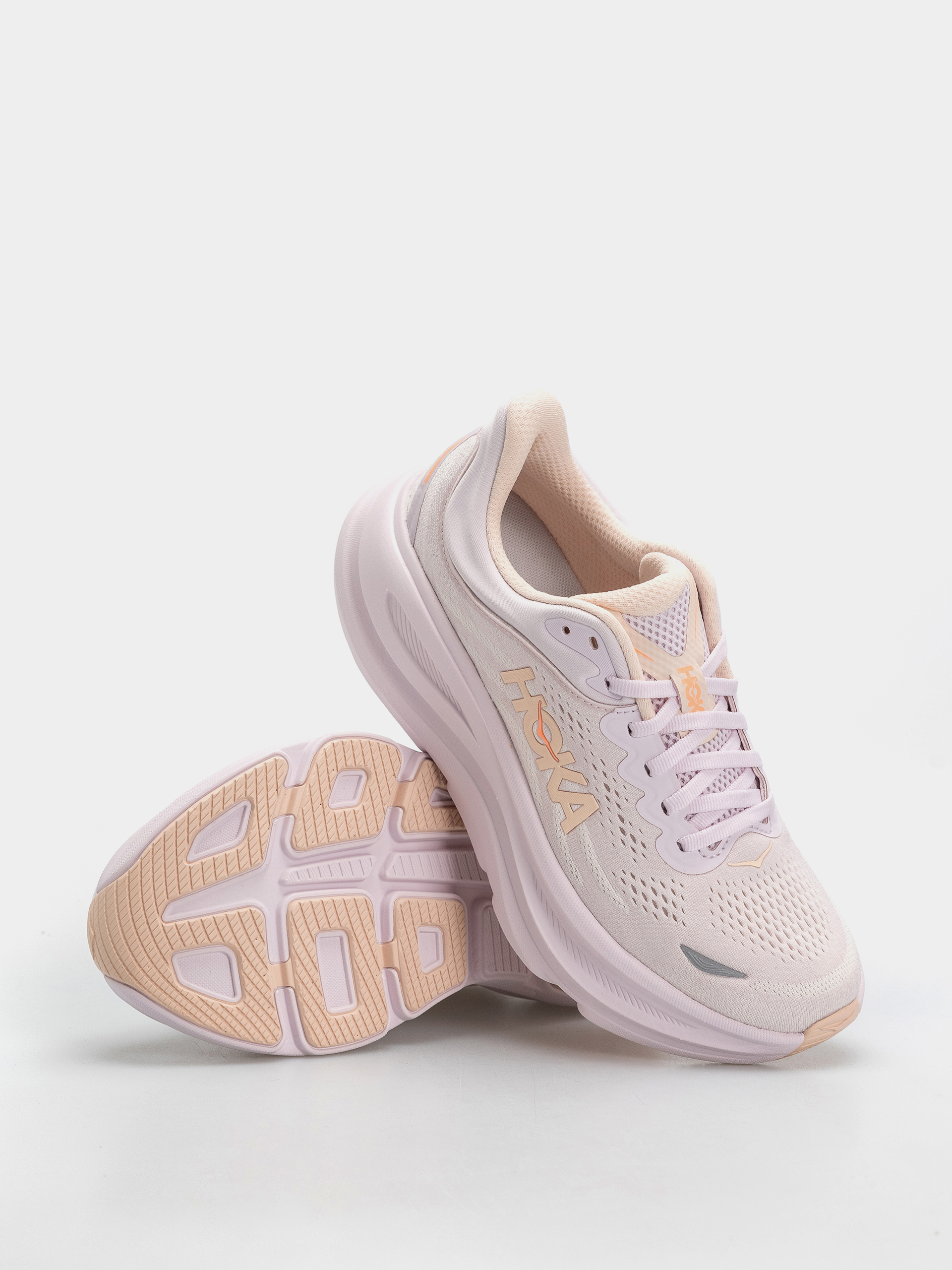 Hoka Bondi 9 Wmn Schuhe (lilac cream/tangerine glow)