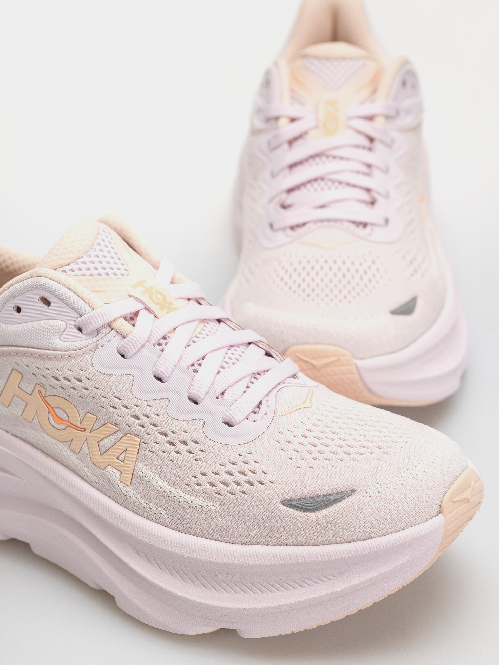 Hoka Bondi 9 Wmn Schuhe (lilac cream/tangerine glow)
