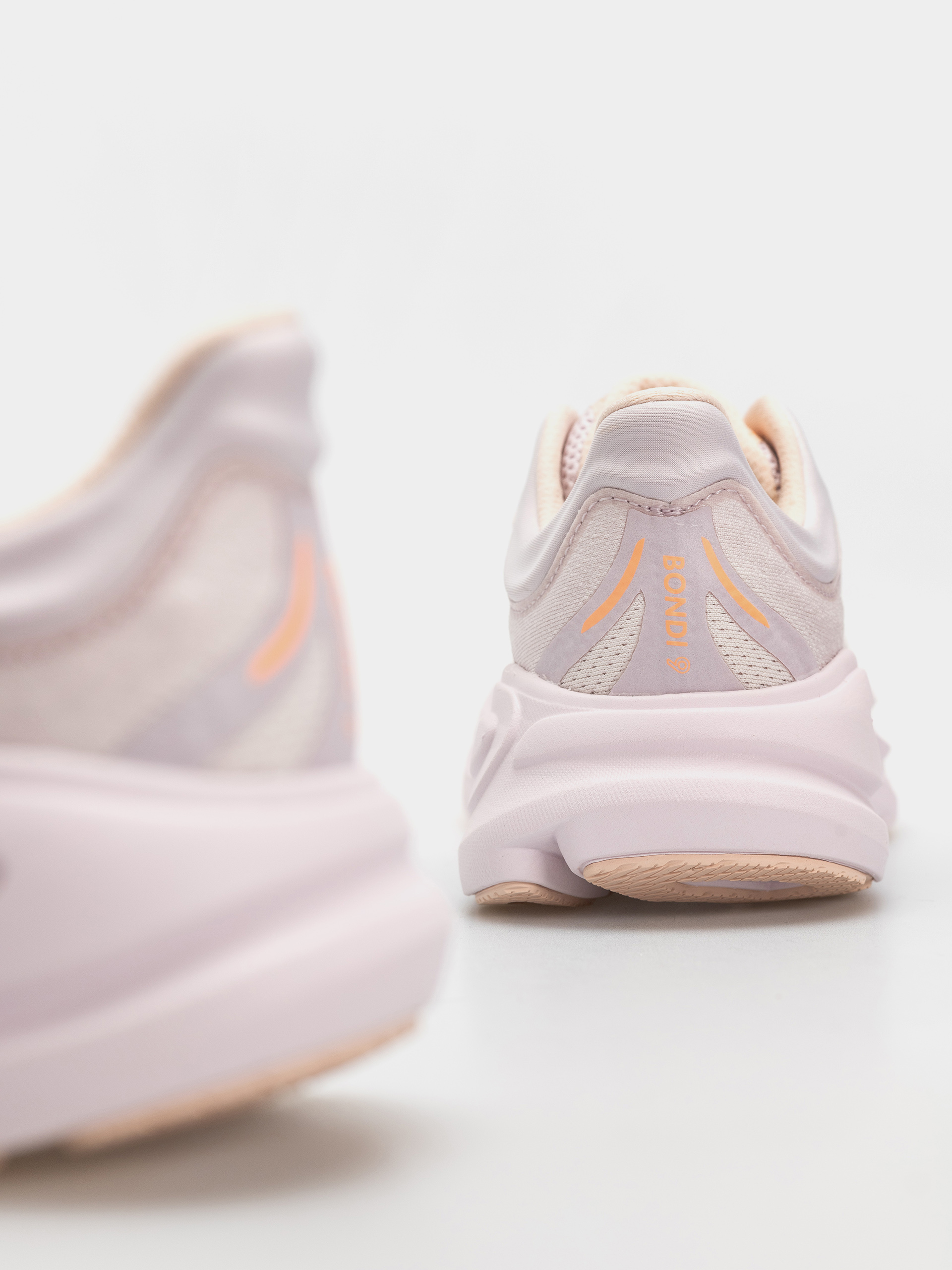 Hoka Bondi 9 Wmn Shoes (lilac cream/tangerine glow)