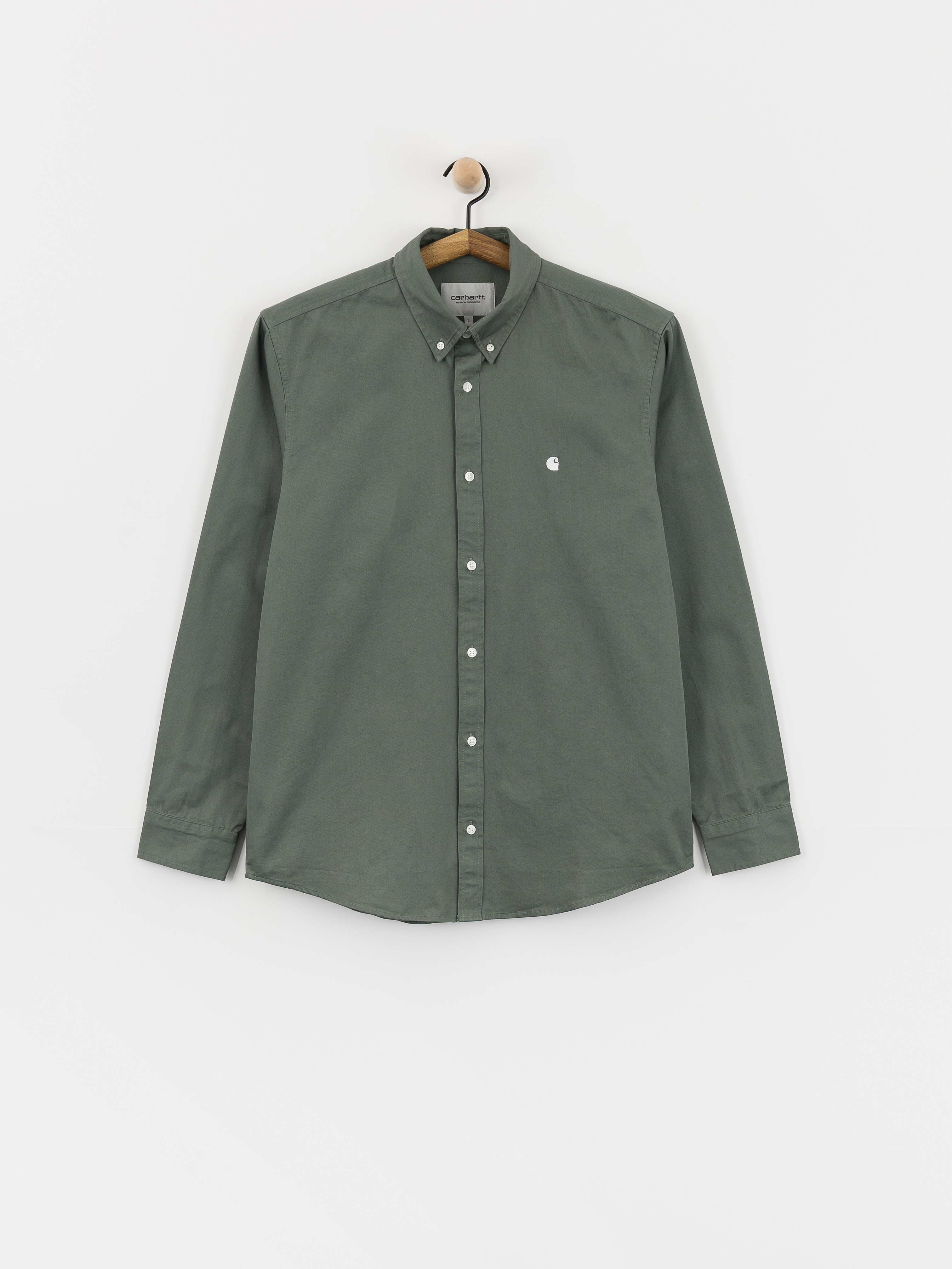 Carhartt WIP Shirt Madison (velvet green/white)