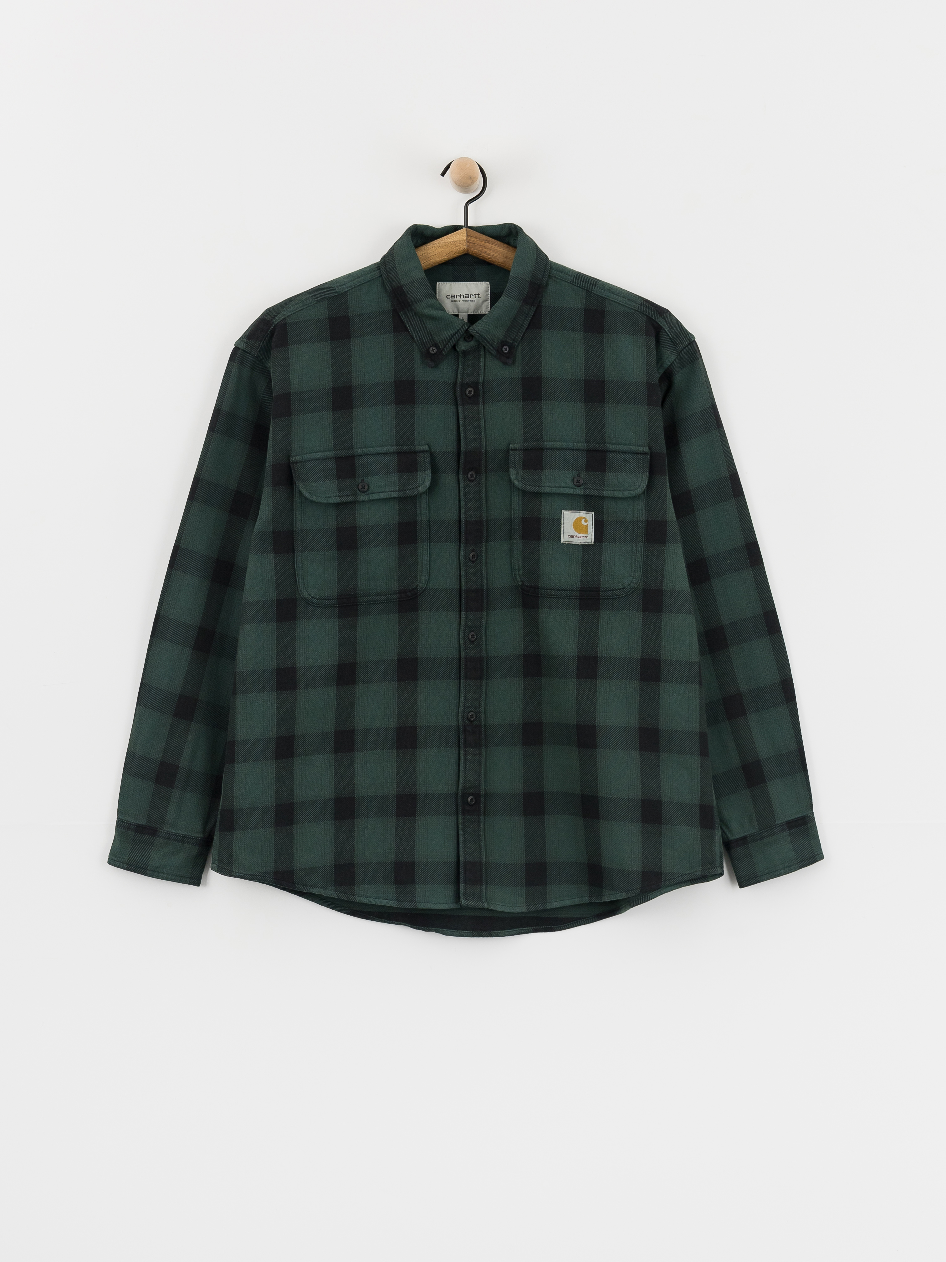 Carhartt WIP Edmands Hemd (edmands check/natural/kale green)