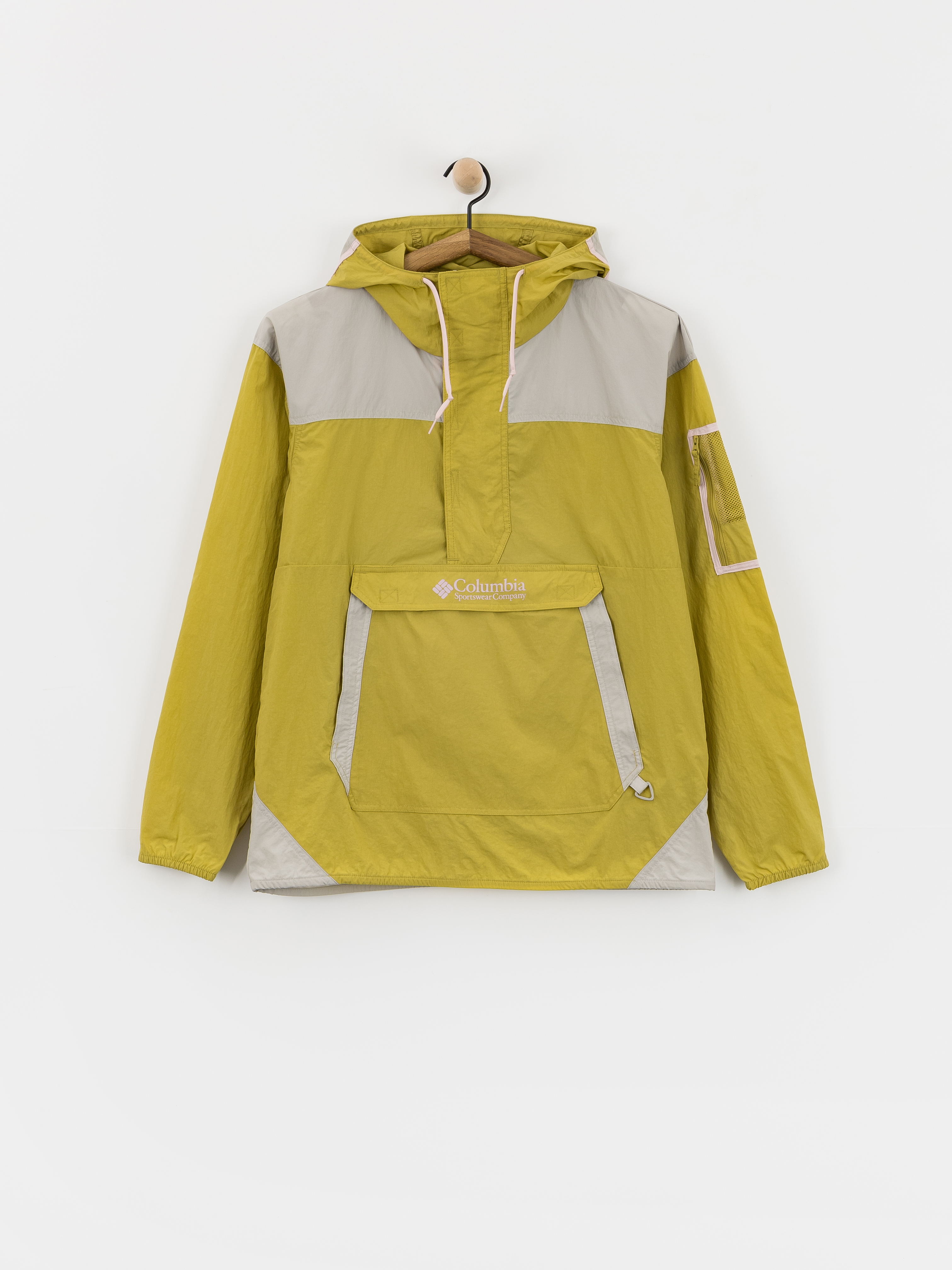Columbia Challenger Windbreaker Anorak Jacket - yellow, grey