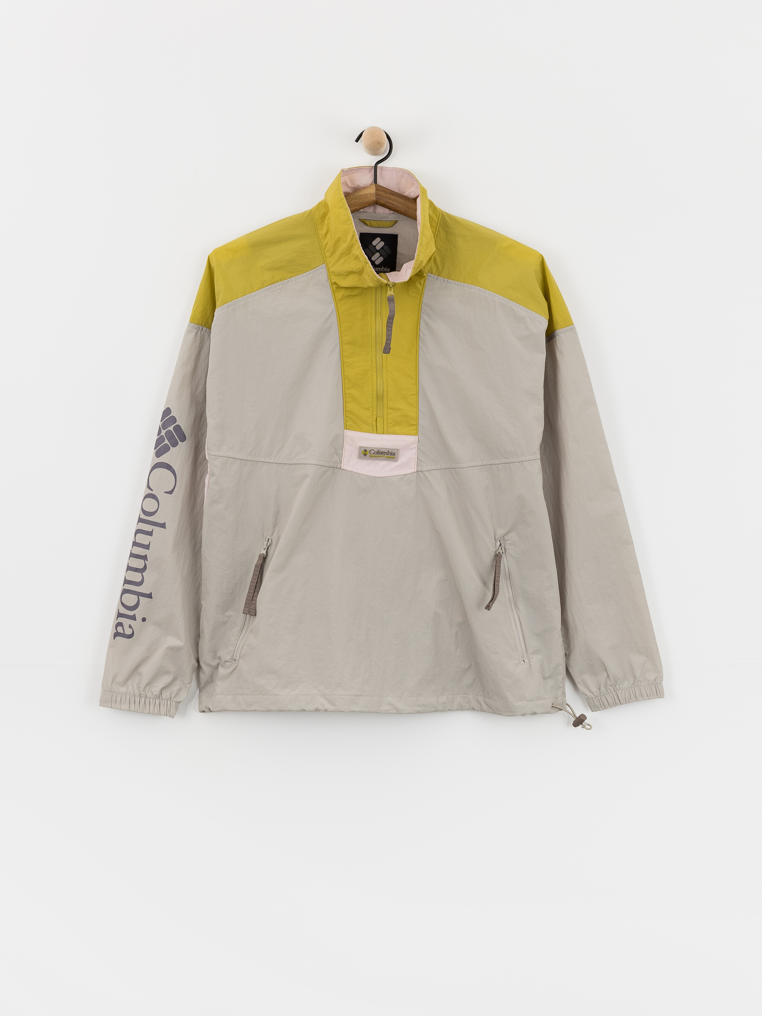 Columbia Riptide II Retro Windbreaker Anorak Jacke (flint grey/peppercorn/pink agate)