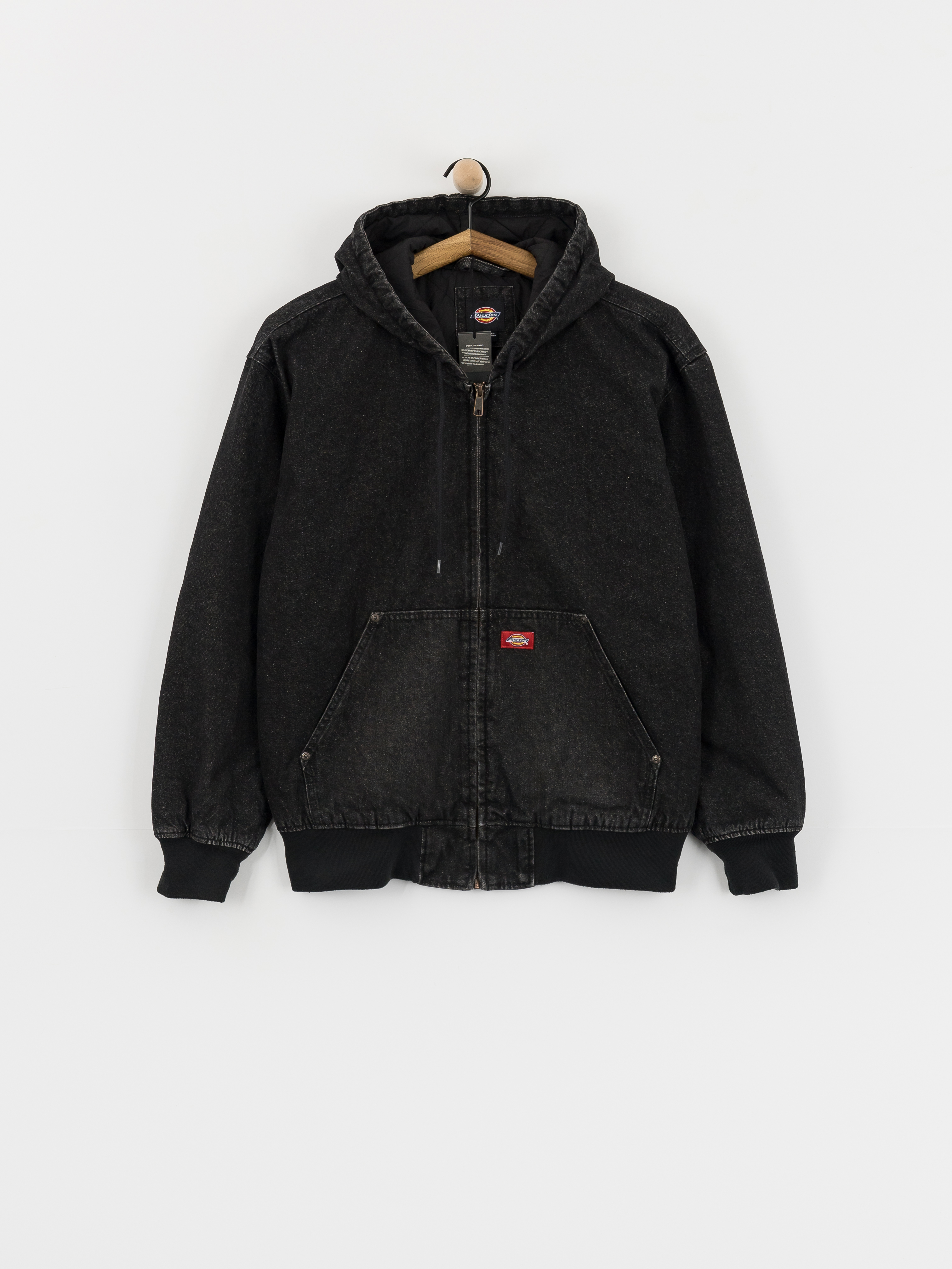 Dickies Hilham Lined Denim Hooded Bomber Jacke