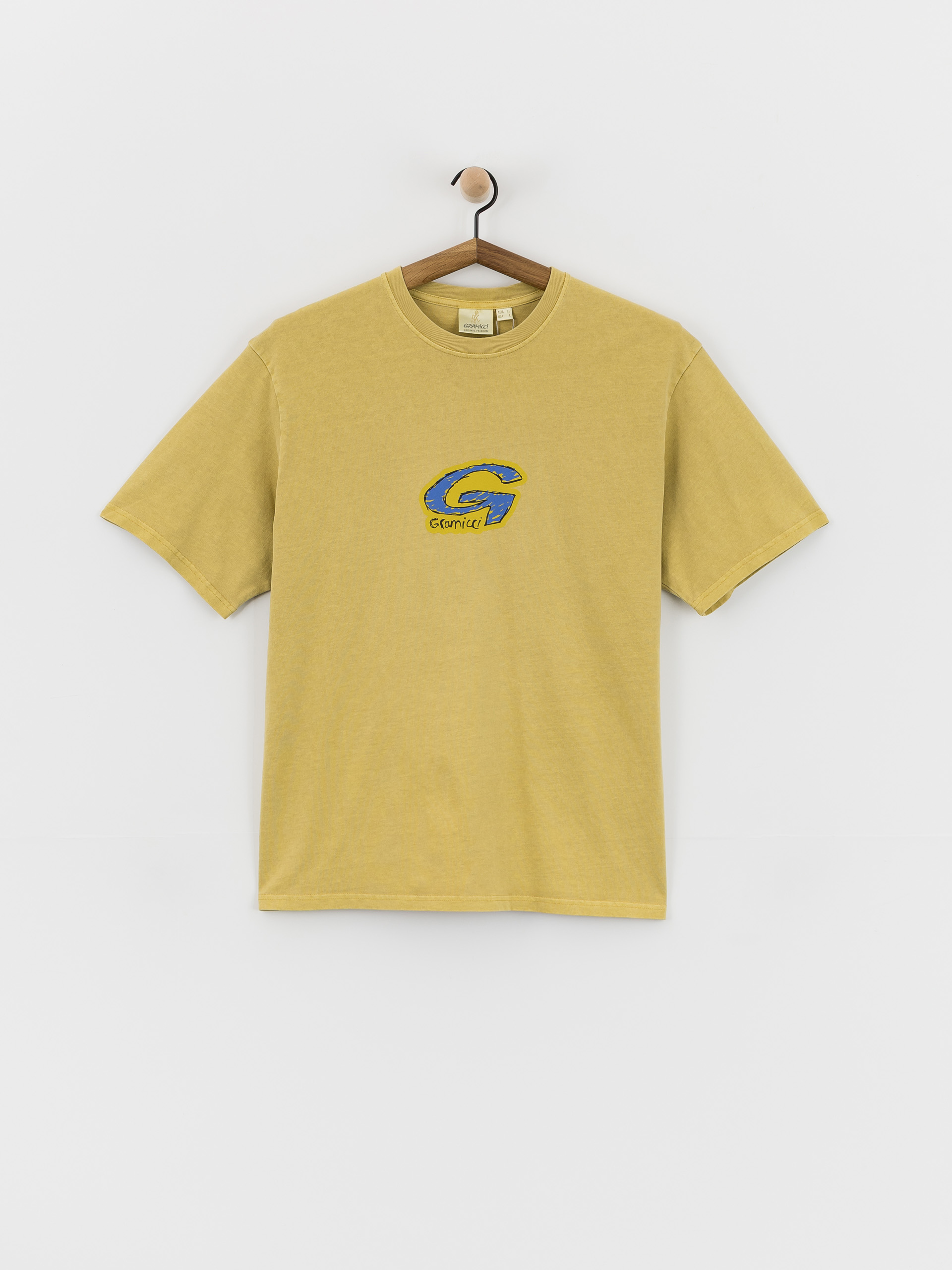 Gramicci T-Shirt G-Scribble Pigment Dyed (sulphur pigment)