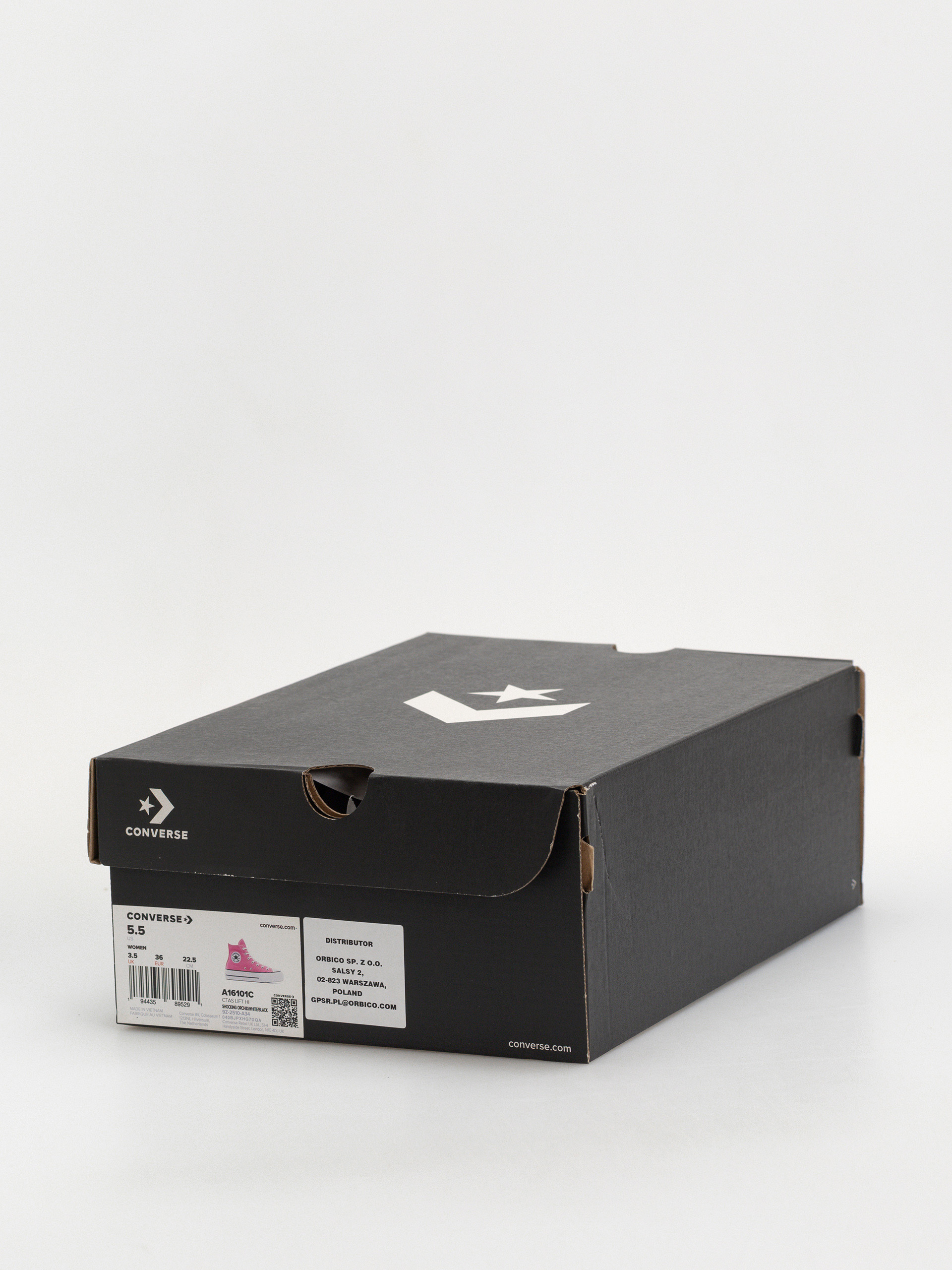 Converse Chuck Taylor All Star Lift Hi Wmn Chucks (shocking orchid/white/black)