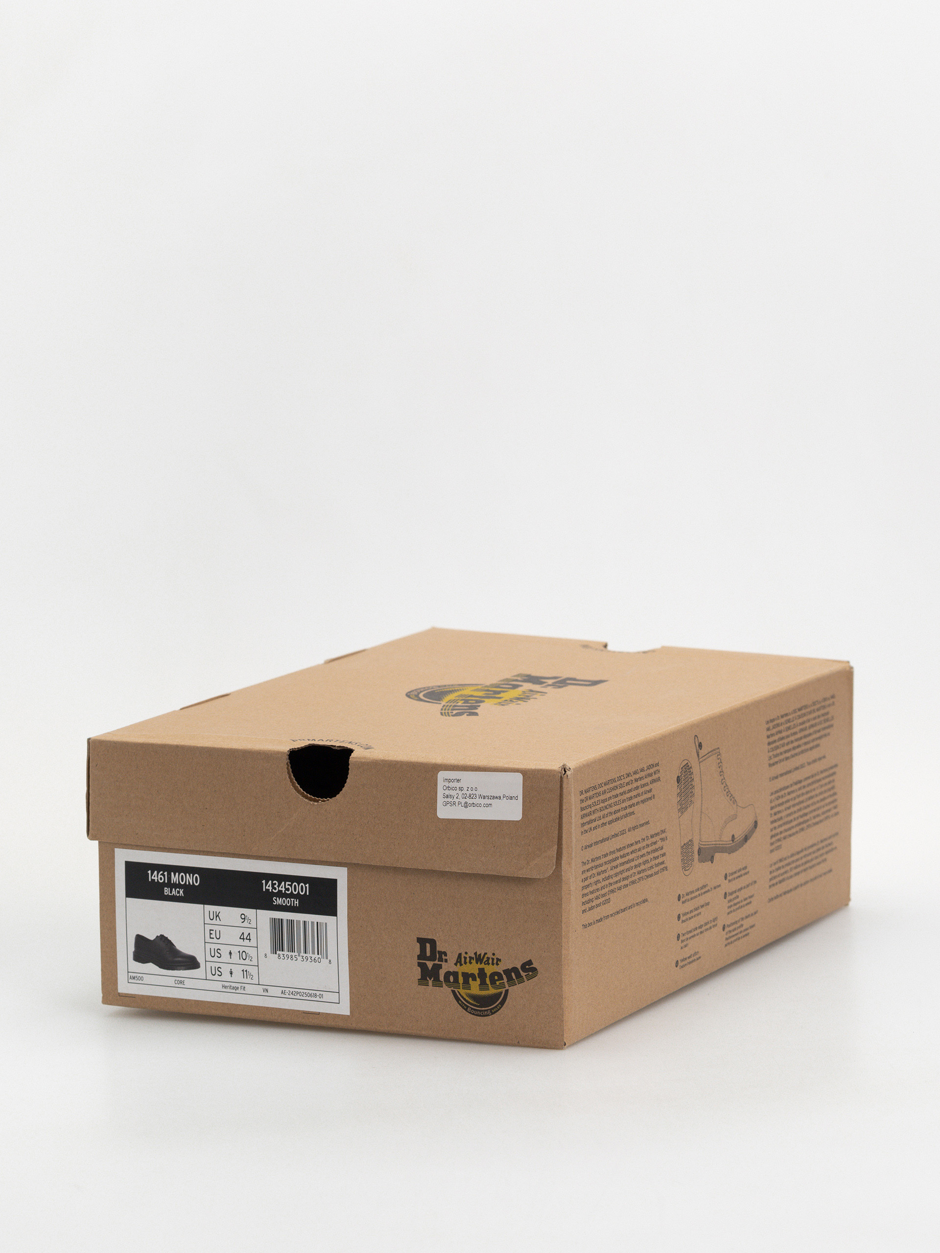 Dr. Martens 1461 Mono Shoes (black smooth)