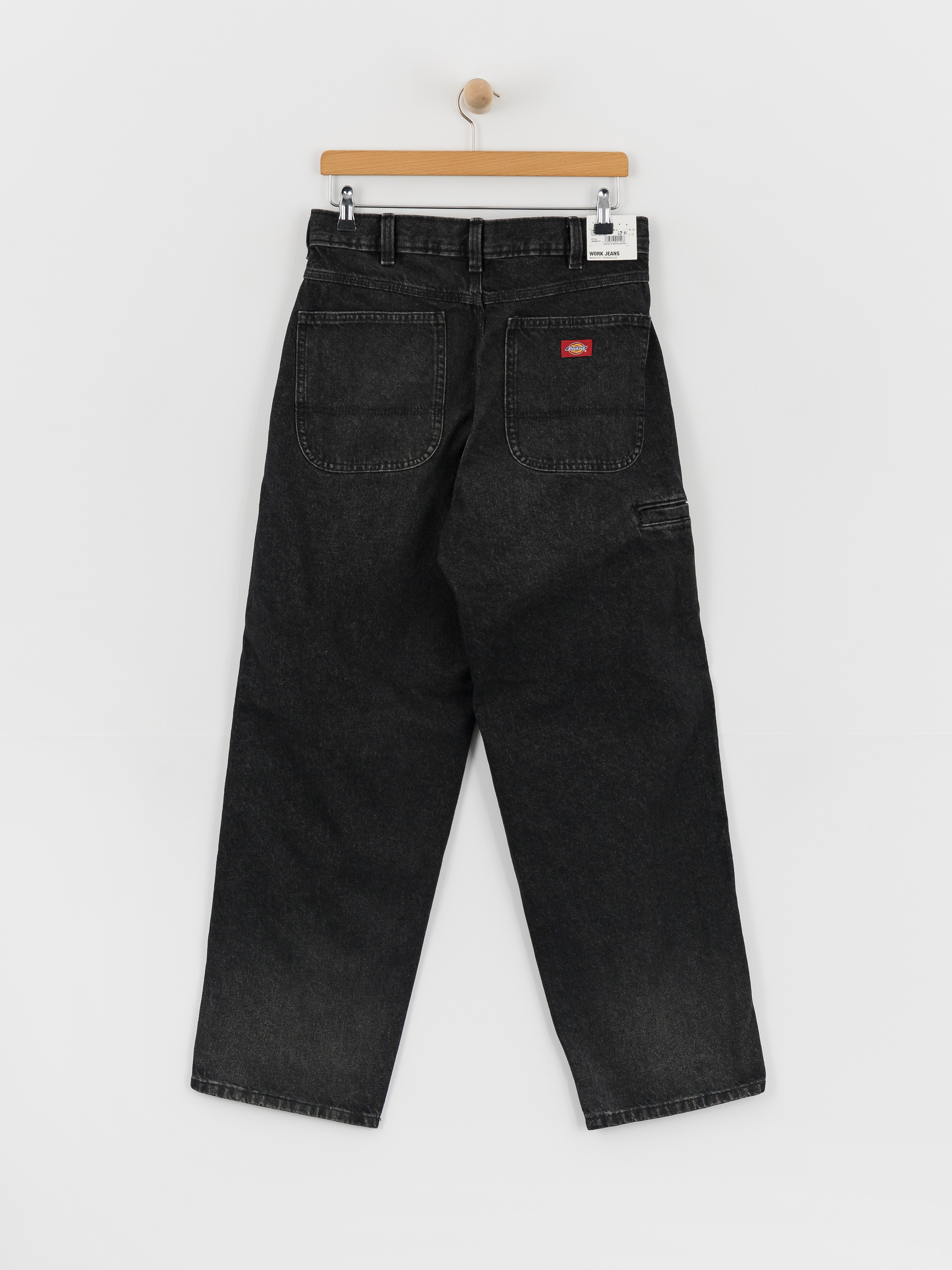 Dickies 958 Baggy Tapered Work Pants - black (black wash faded)