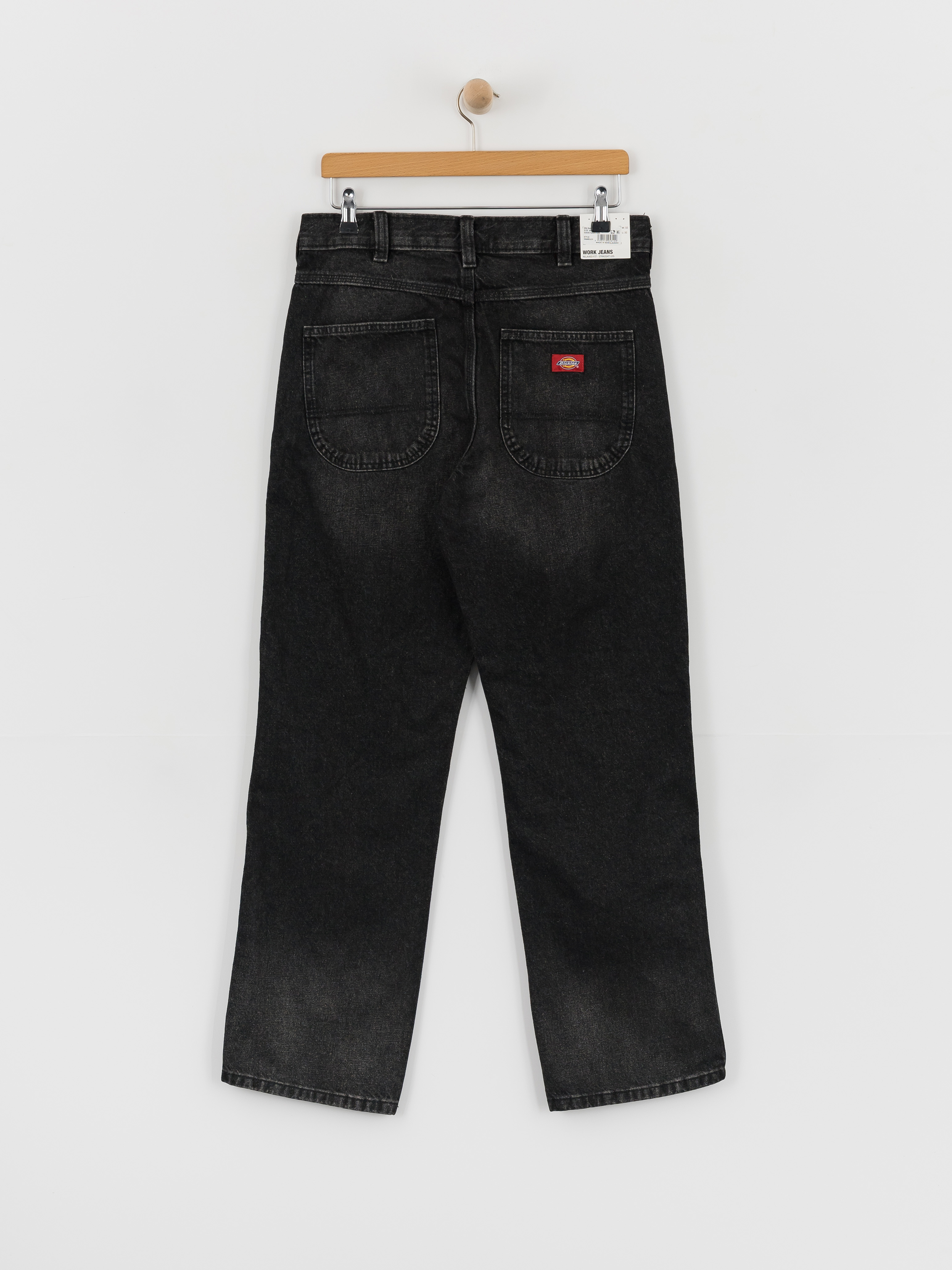 Dickies 954 Relaxed Straight Work Pants - black (black wash faded)