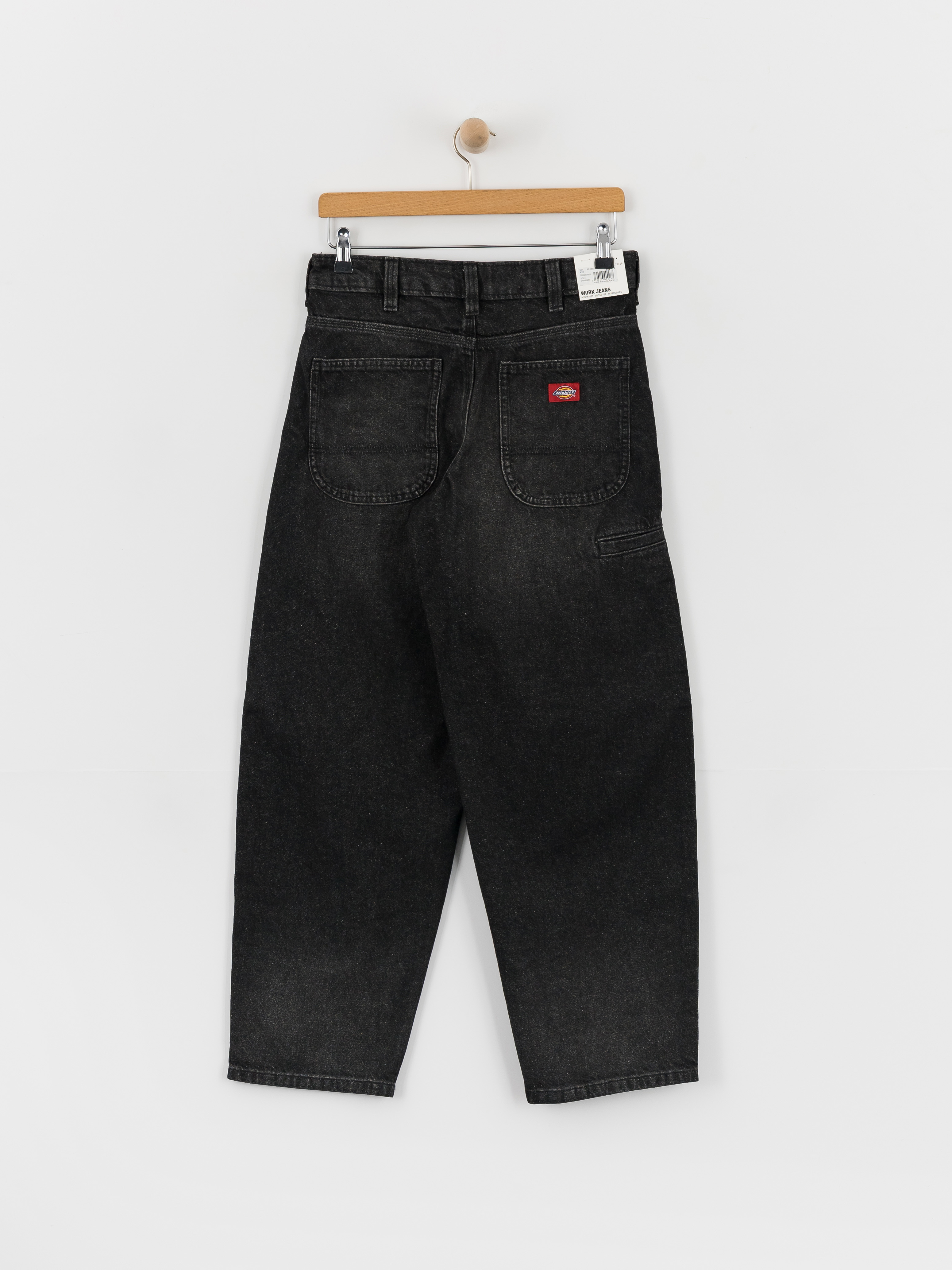 Dickies 957 Loose Tapered Work Wmn Pants (black wash faded)
