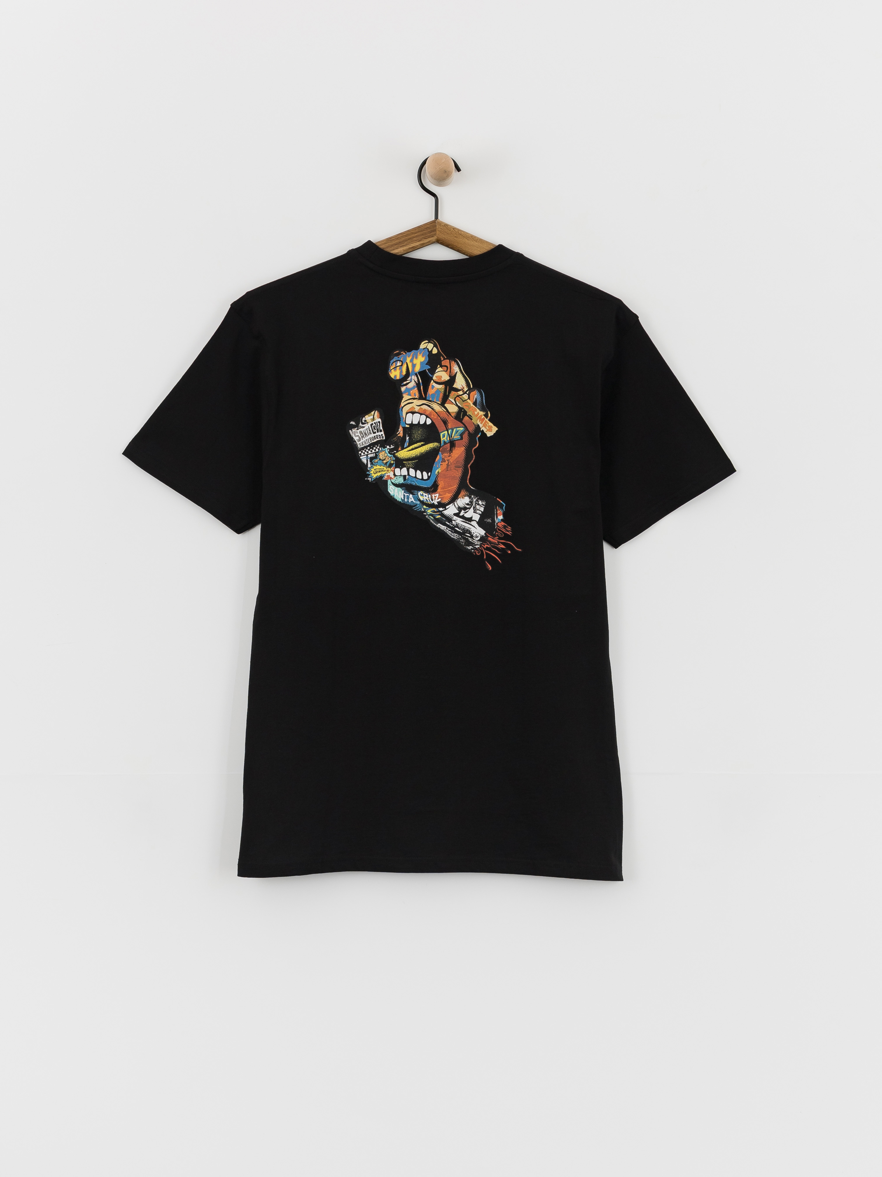 Santa Cruz Collage Hand T-Shirt (black)
