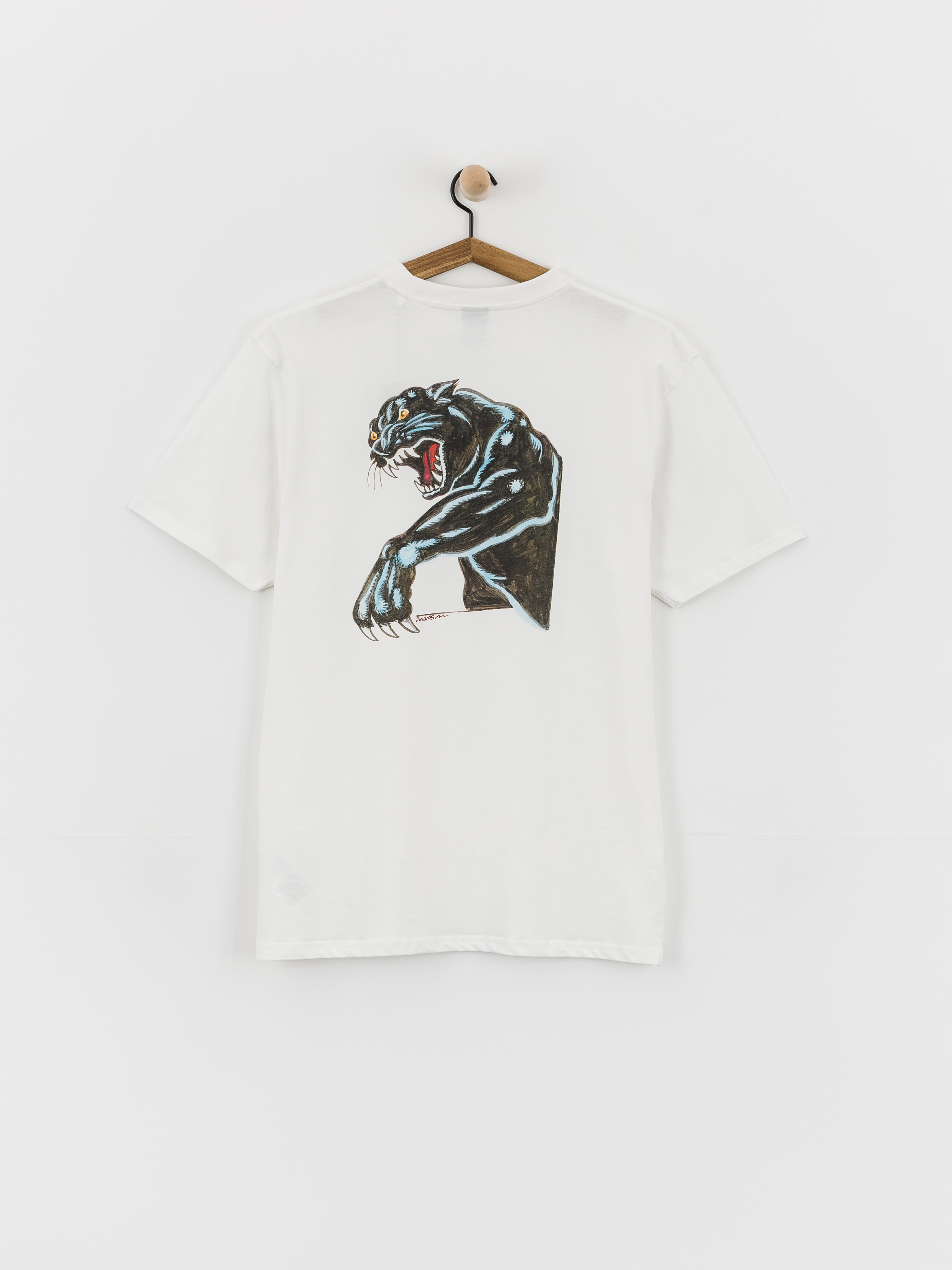 Santa Cruz Natas Sketch Panther T-Shirt - white (white)