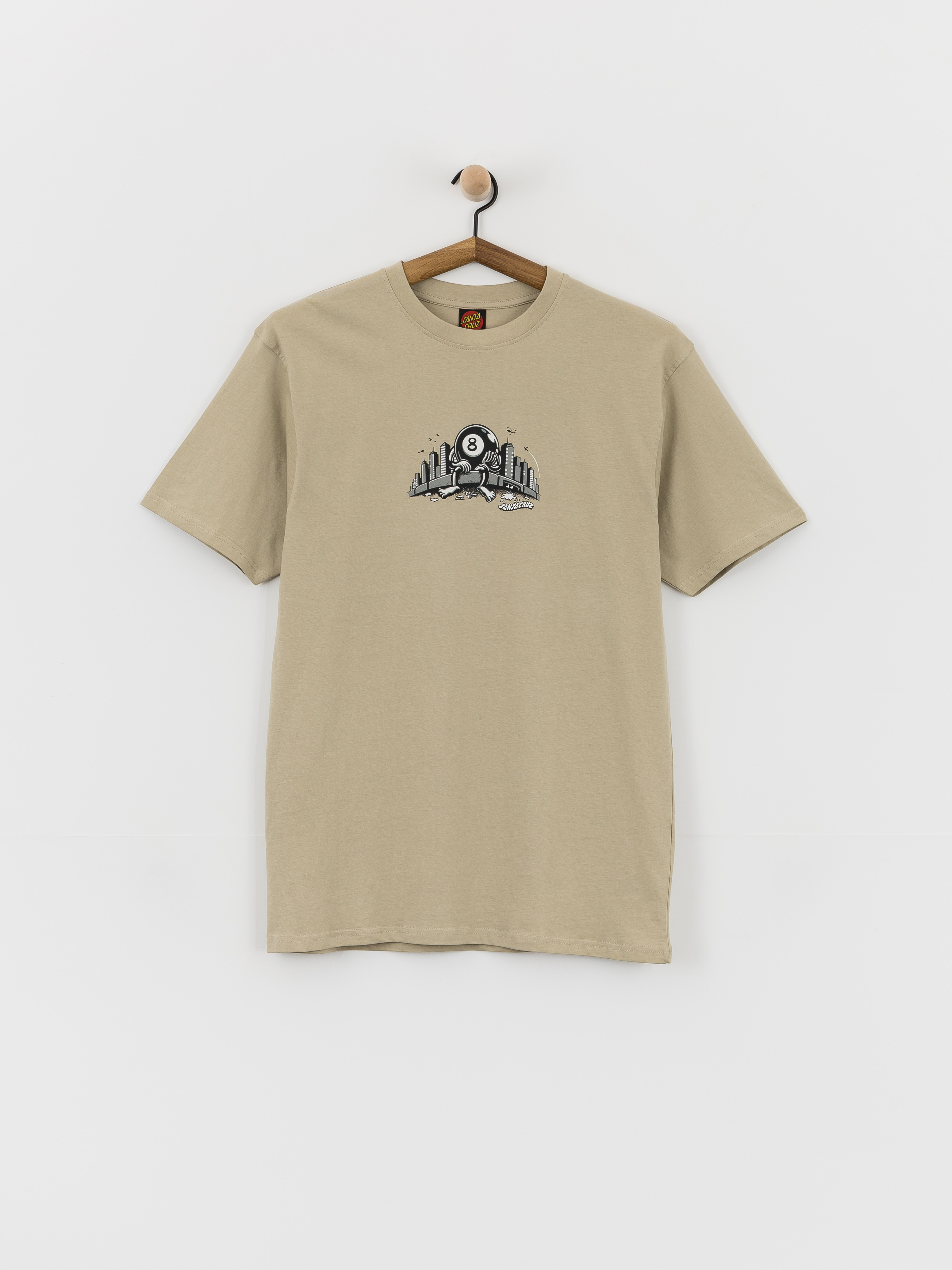 Santa Cruz Winkowski Curb Front T-Shirt (stone grey)