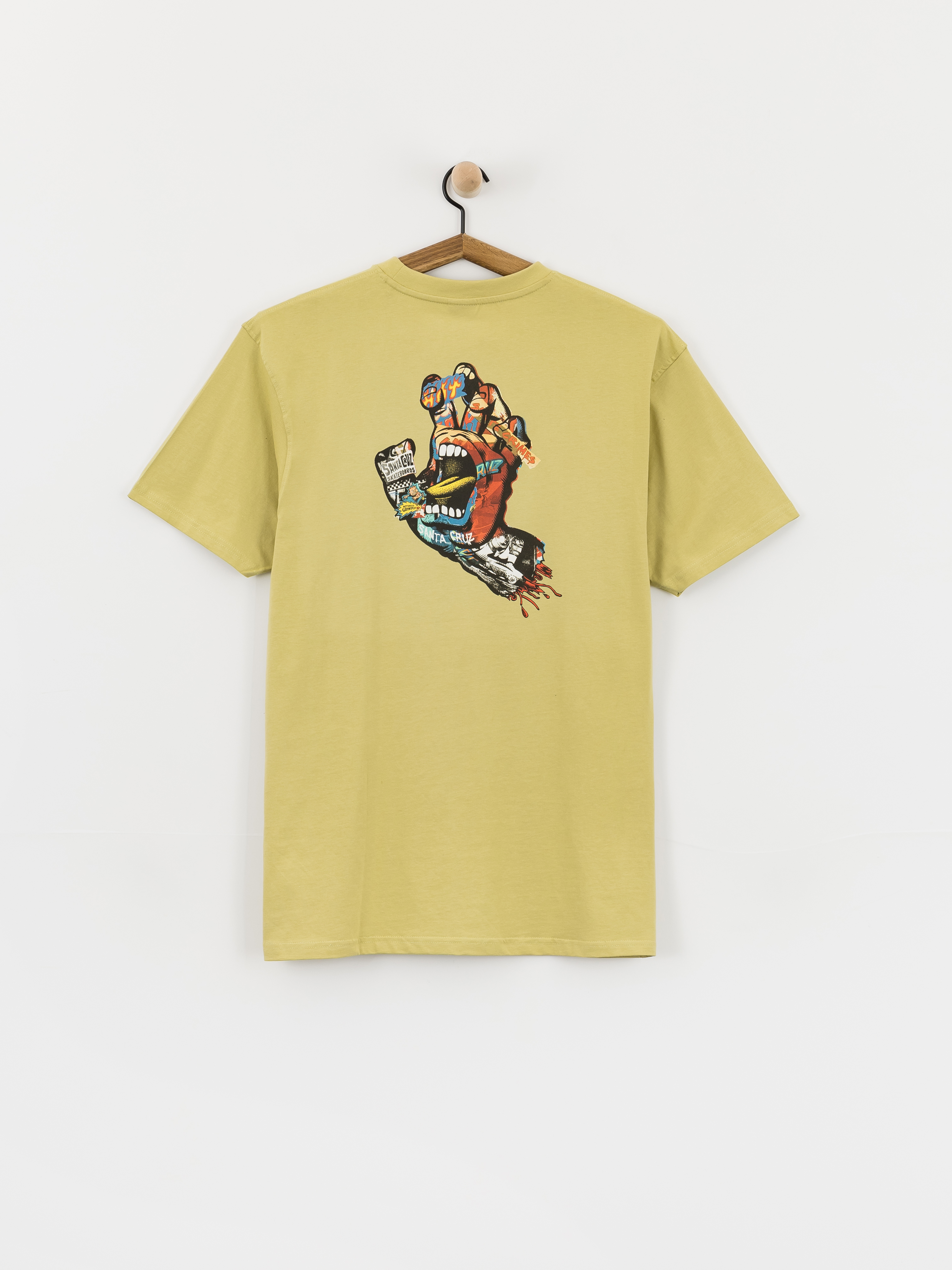 Santa Cruz Collage Hand T-Shirt (faded khaki)