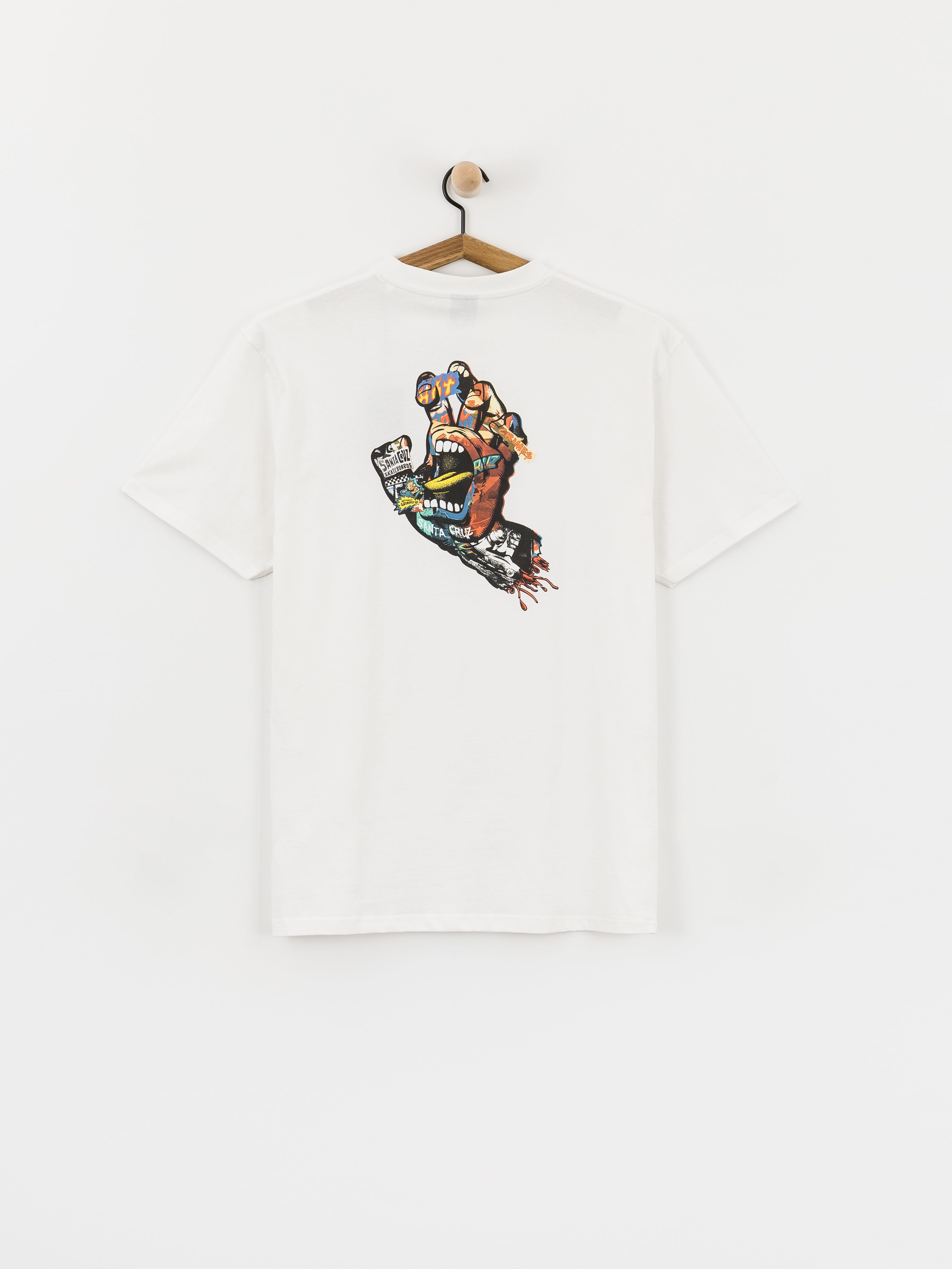 Santa Cruz T-Shirt Collage Hand (white)