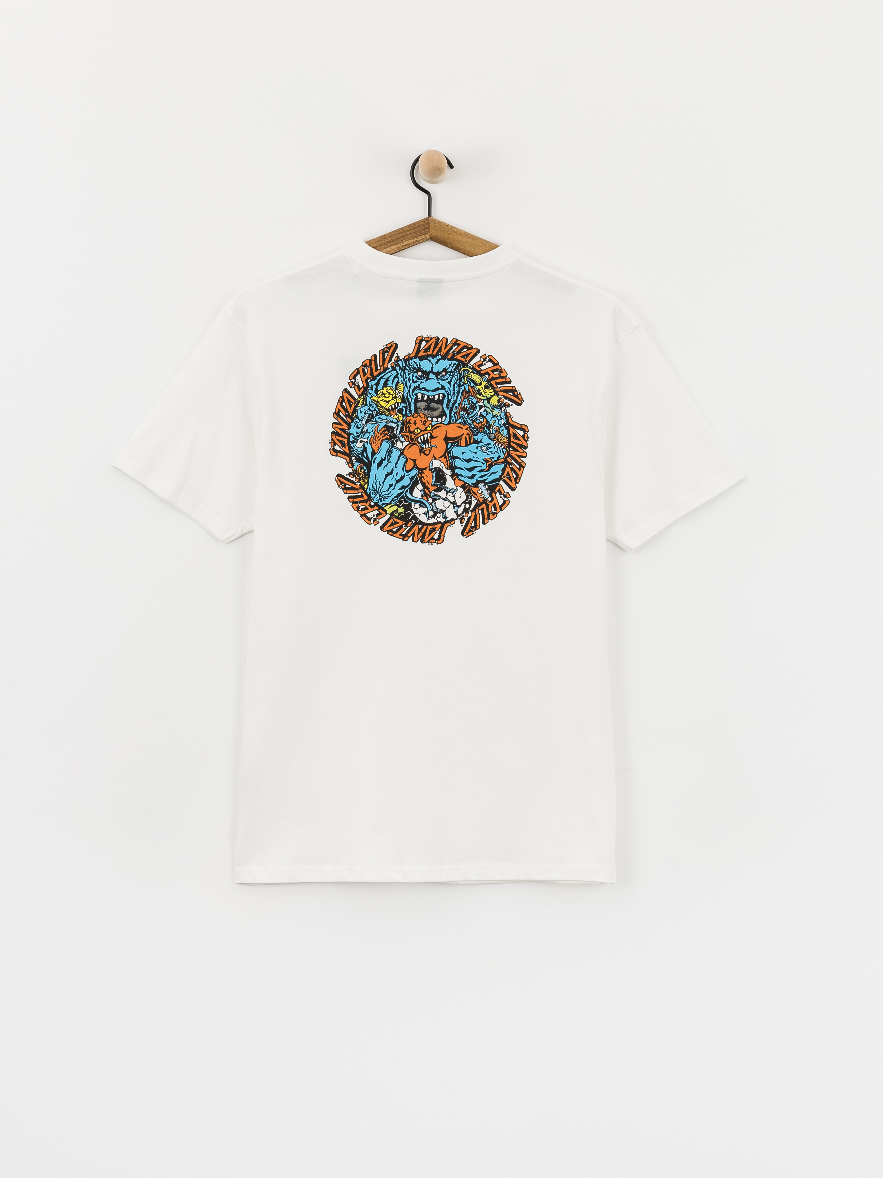 Santa Cruz T-Shirt Roskopp Monster Strip (white)