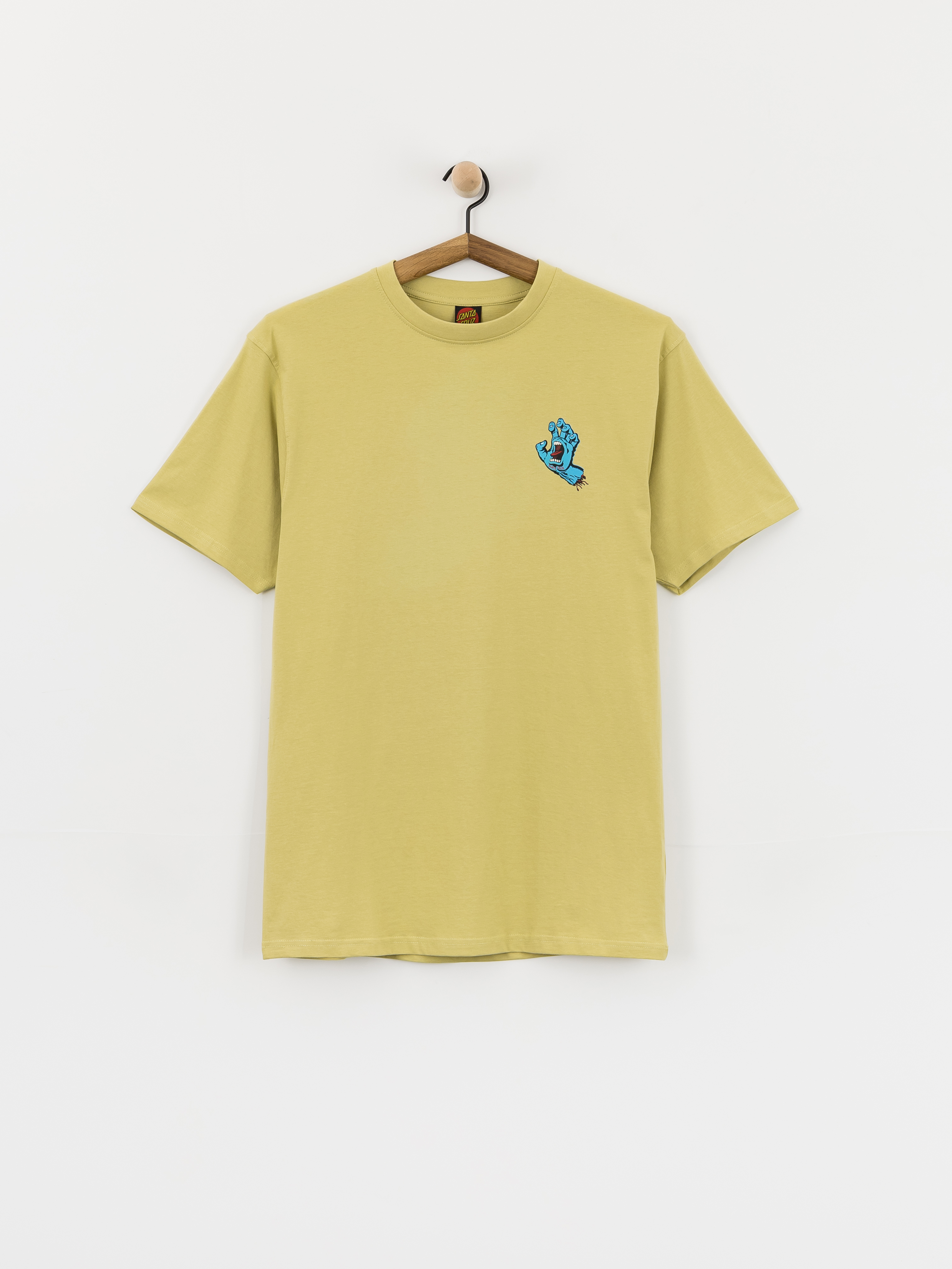Santa Cruz T-Shirt Screaming Hand Chest (faded khaki)