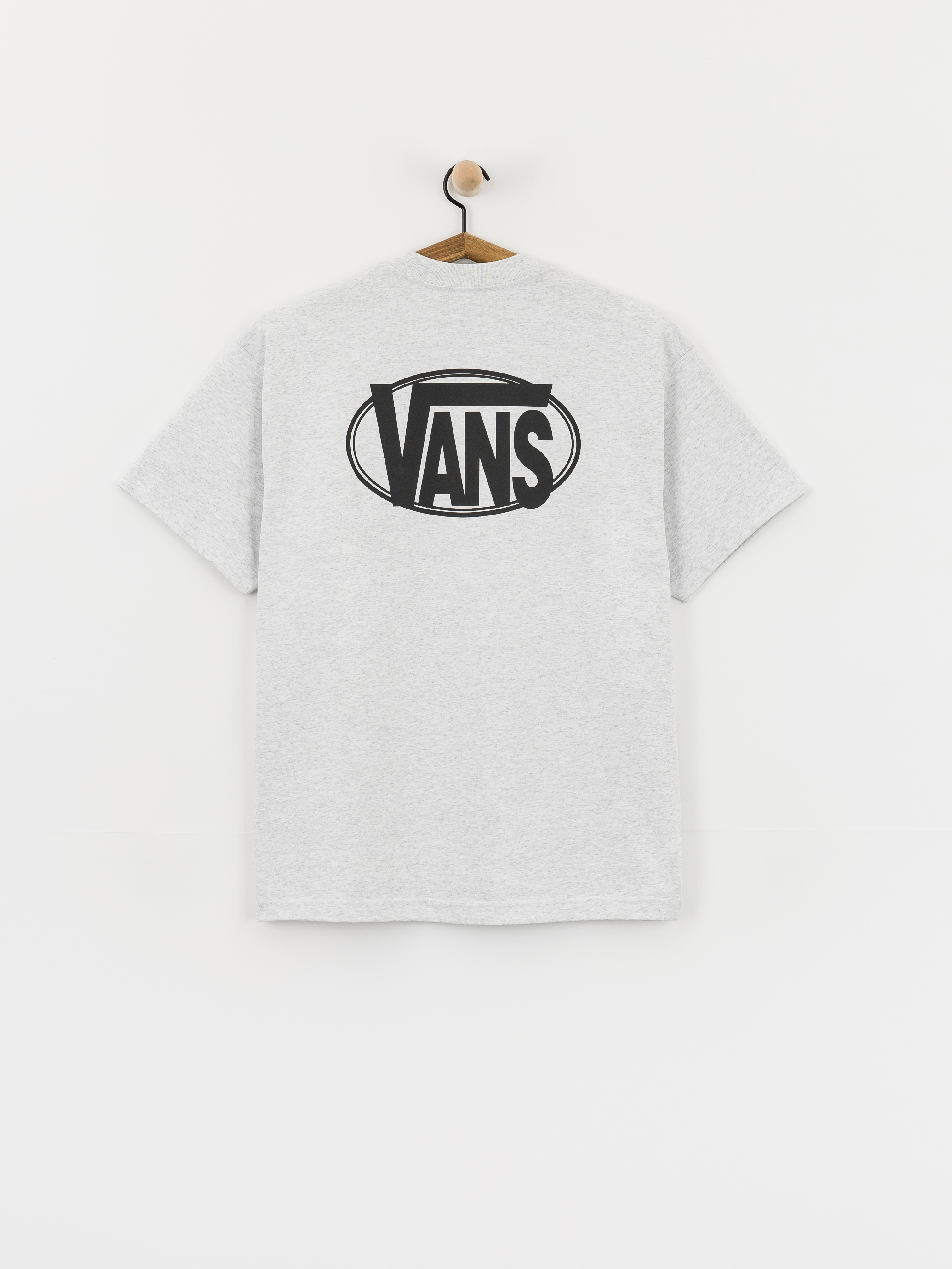 Vans Oval Logo Loose T-Shirt (light grey heat)