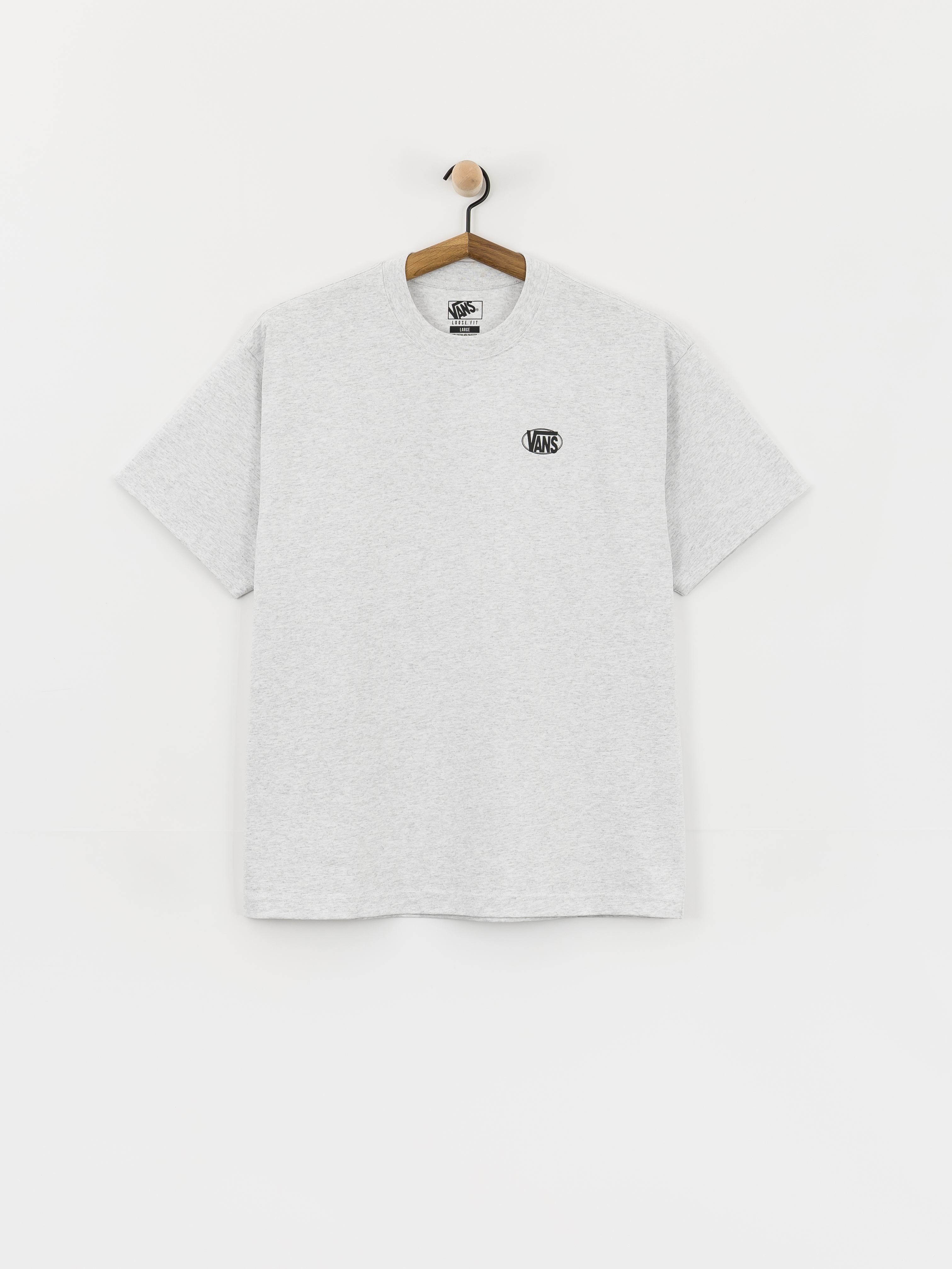 Vans Oval Logo Loose T-Shirt (light grey heat)