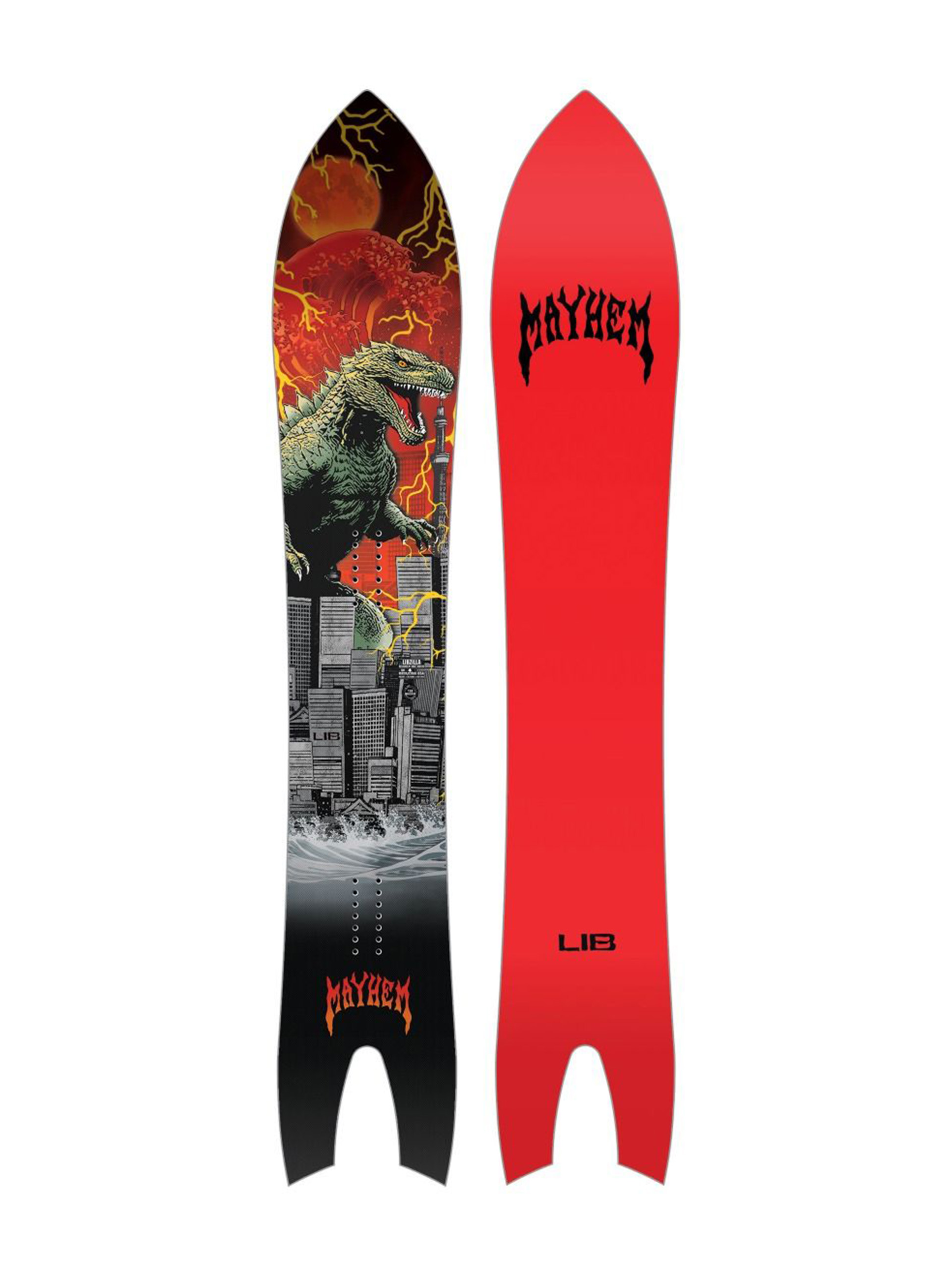 Lib Tech Mayhem Libzilla Snowboard - red (red/black)