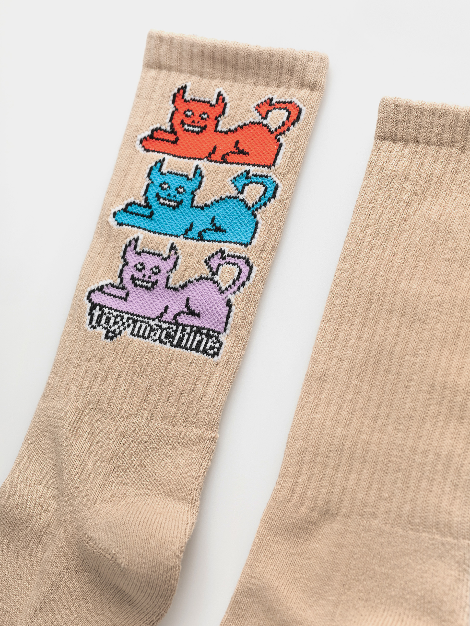 Toy Machine Triple Cat Socks (tan)