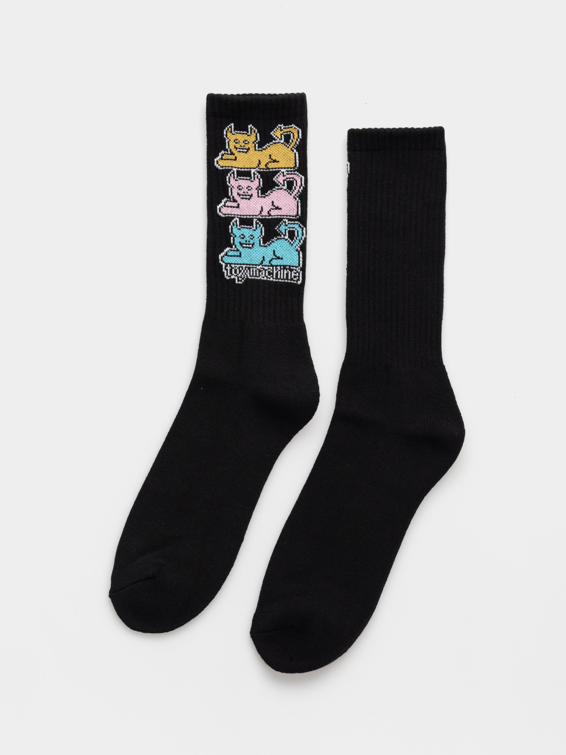 Toy Machine Triple Cat Socks (black)